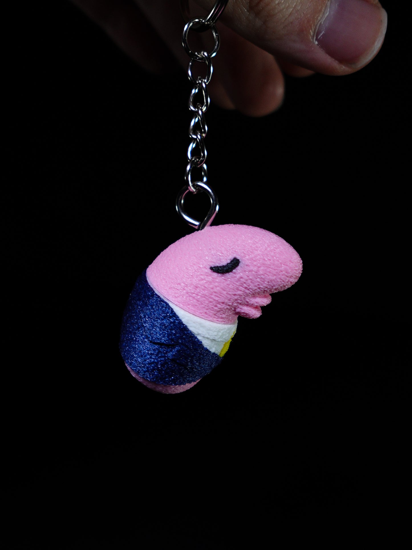 JASON (3D STL FILE) - Smiling Friends Inspired Keychain of Mr Boss's Son for FDM/Resin Printing