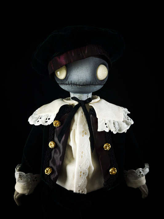 Depression Dolls: LOCUST BOY II - Handmade Gothic Art Doll for Enigmatic Souls