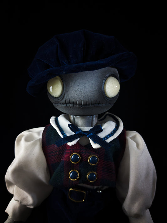 Depression Dolls: LOCUST BOY - Handmade Posable Gothic Art Doll for Enigmatic Souls