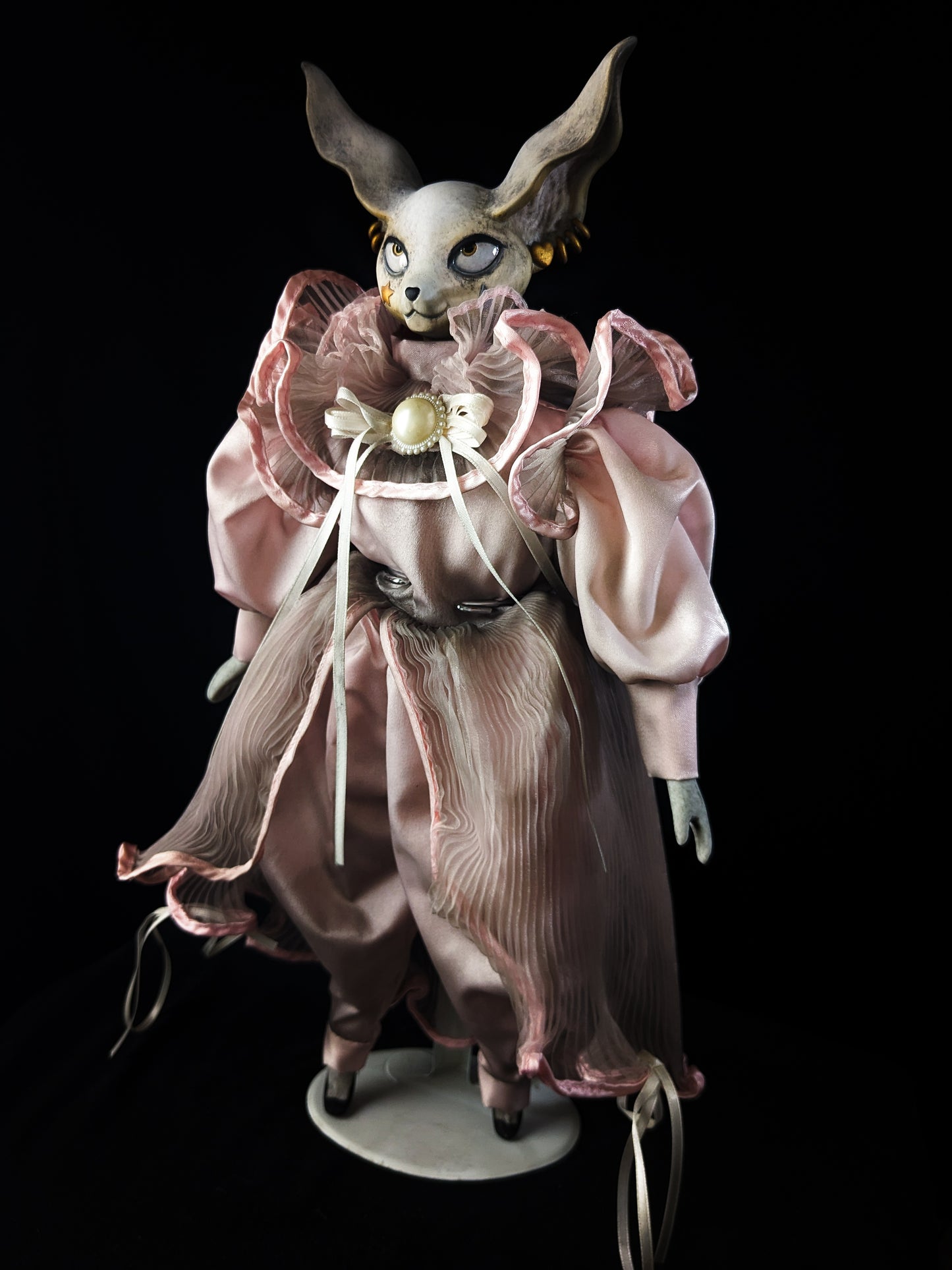 Depression Dolls: FOXINGTON GLOVE - Handmade Posable Gothic Art Doll for Enigmatic Souls