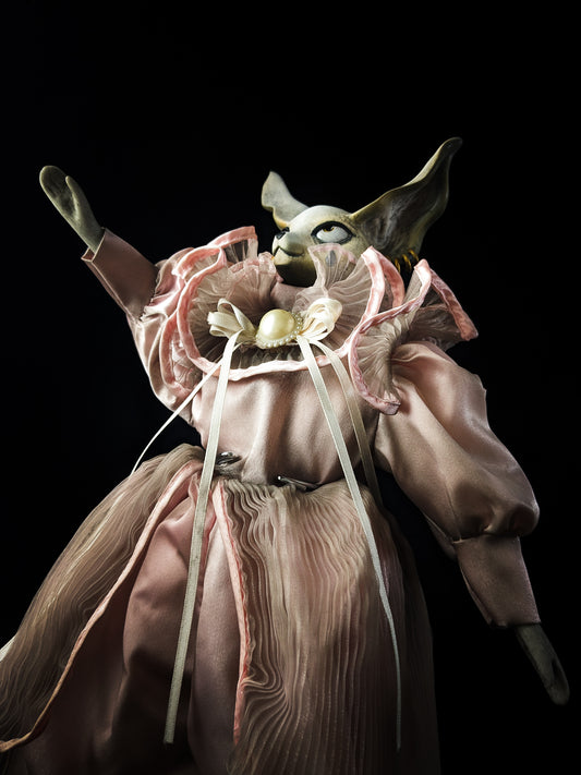 Depression Dolls: FOXINGTON GLOVE - Handmade Posable Gothic Art Doll for Enigmatic Souls