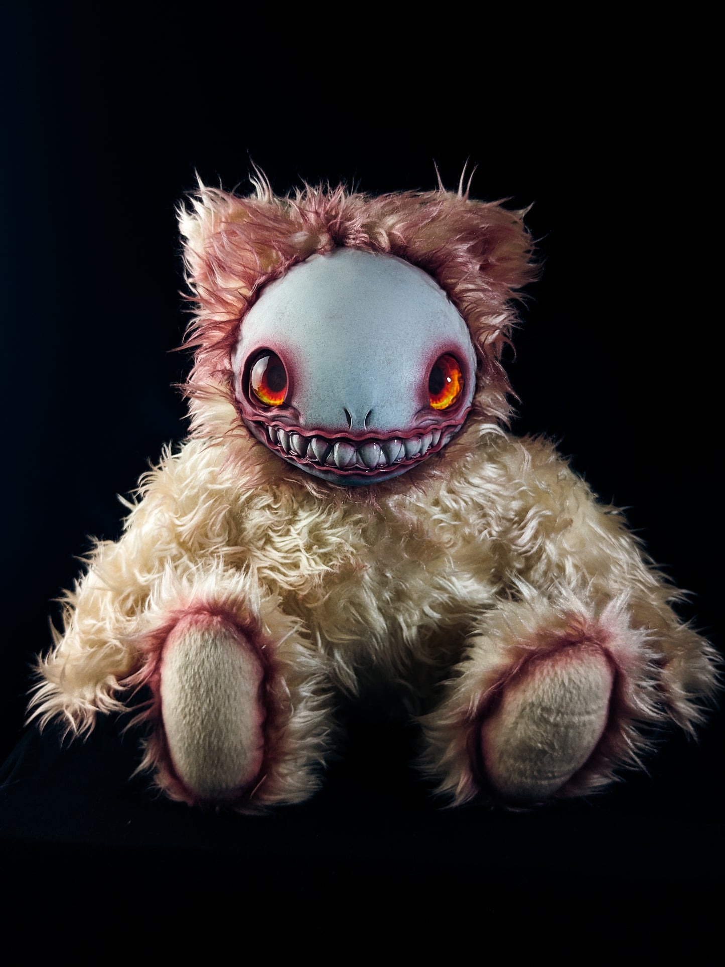 Bloody Gaze: FRIEND - CRYPTCRITZ Handcrafted Alien Art Doll Plush Toy for Cosmic Dreamers