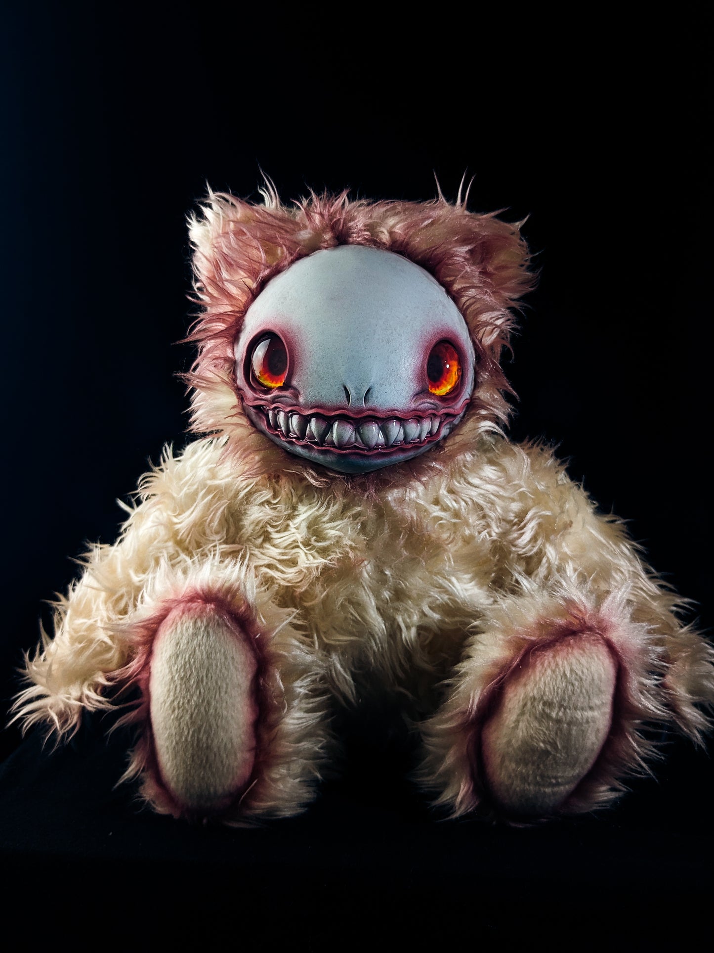 Bloody Gaze: FRIEND - CRYPTCRITZ Handcrafted Alien Art Doll Plush Toy for Cosmic Dreamers