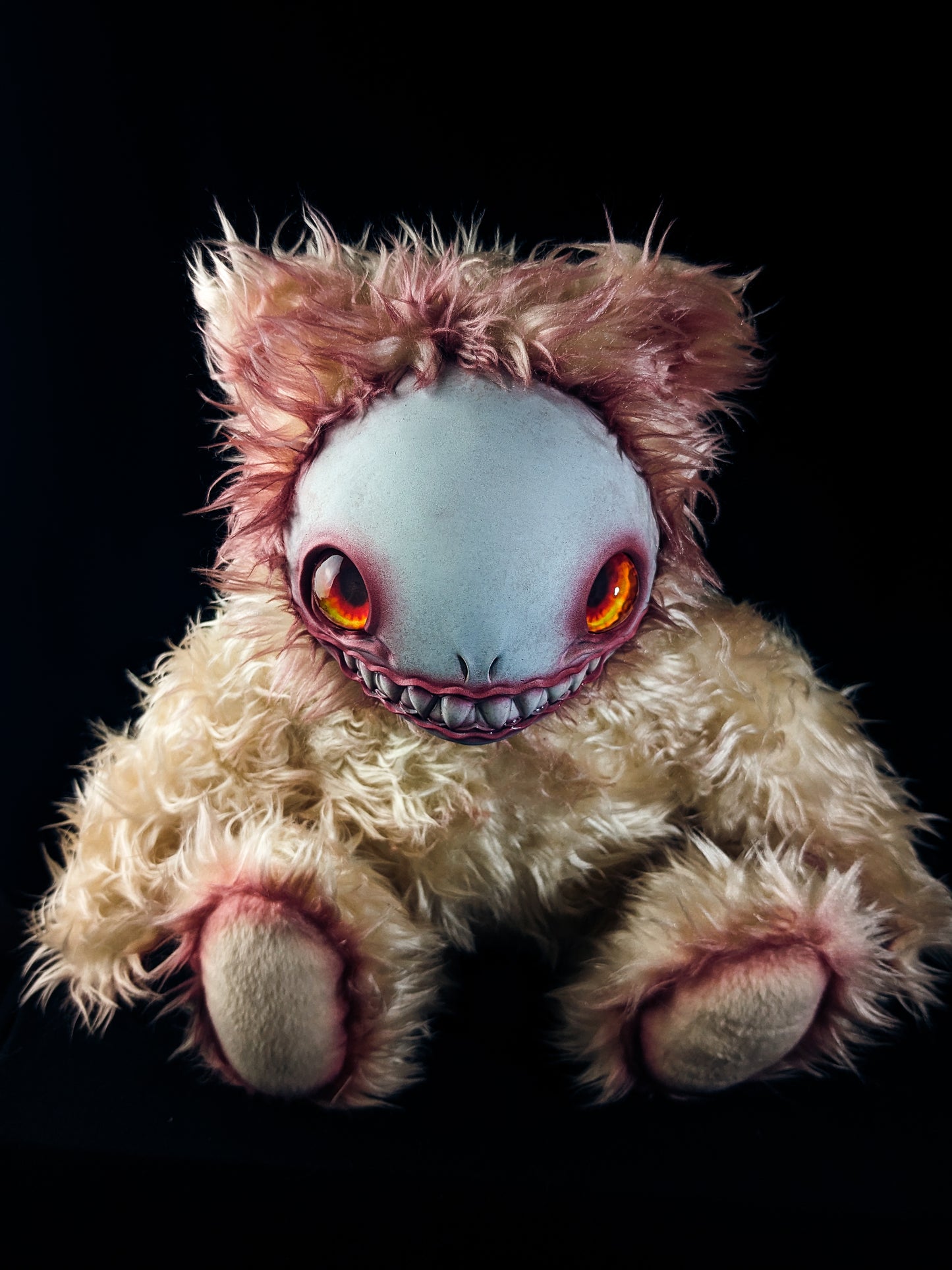 Bloody Gaze: FRIEND - CRYPTCRITZ Handcrafted Alien Art Doll Plush Toy for Cosmic Dreamers