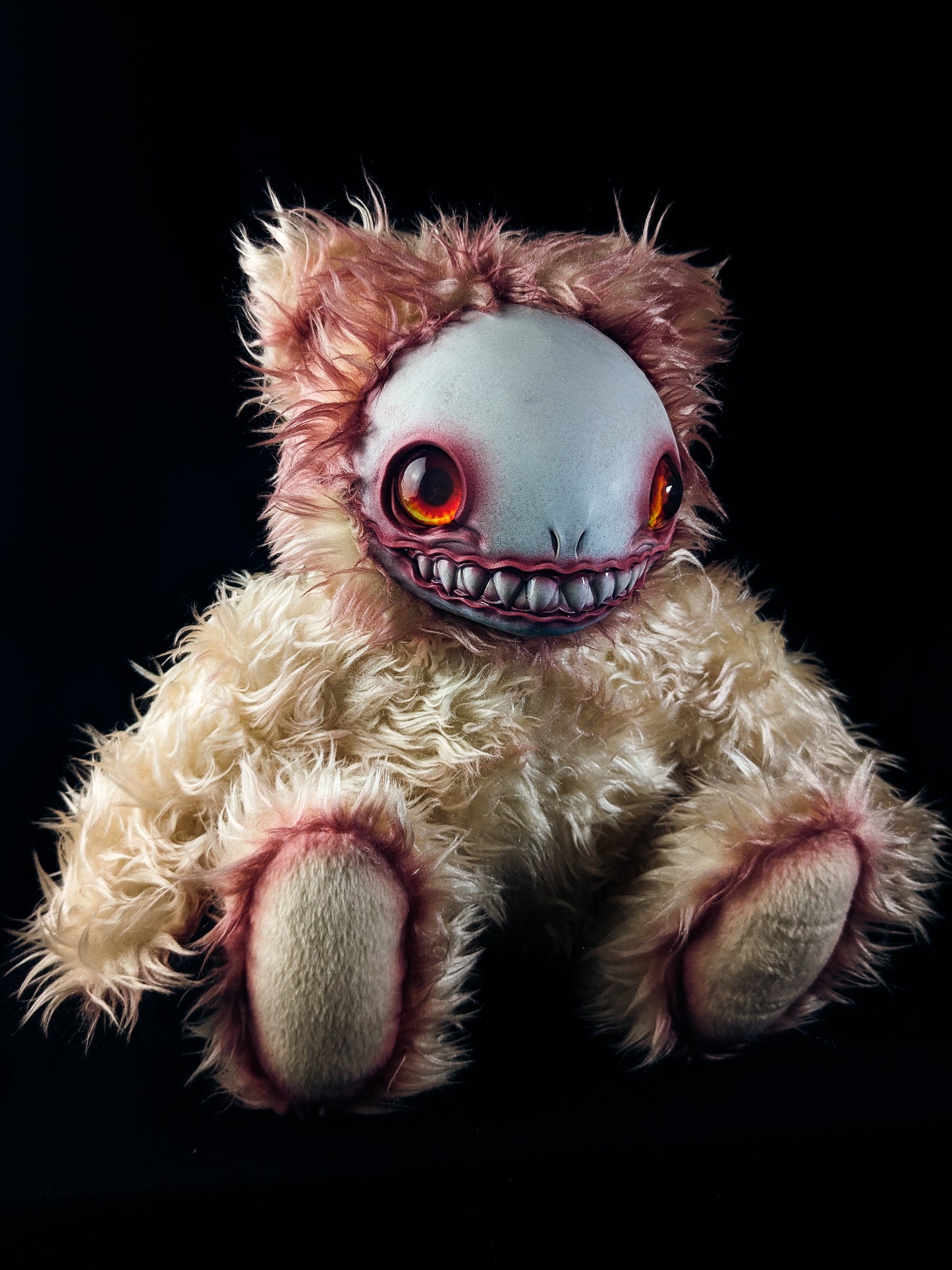 Bloody Gaze: FRIEND - CRYPTCRITZ Handcrafted Alien Art Doll Plush Toy for Cosmic Dreamers