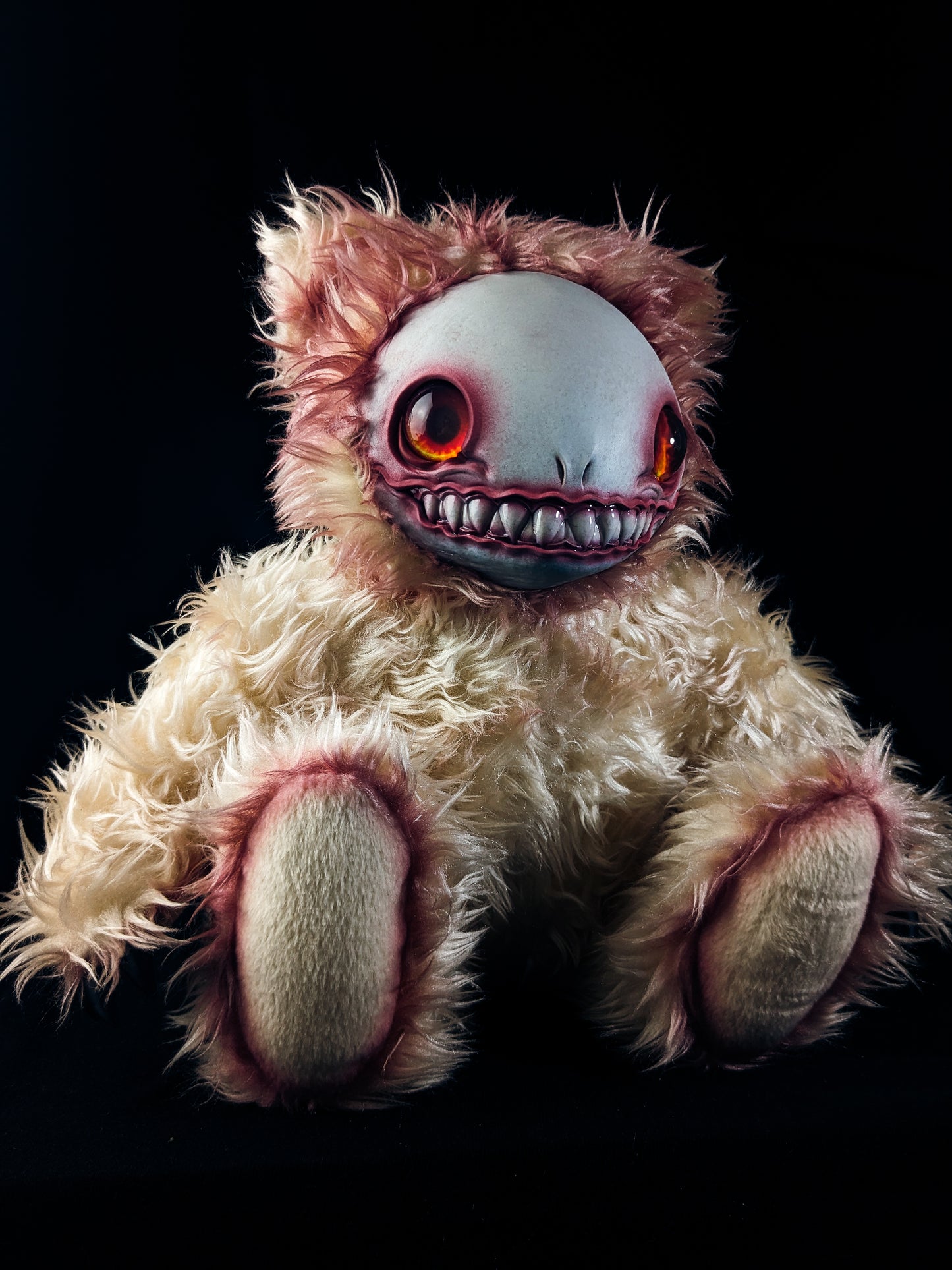 Bloody Gaze: FRIEND - CRYPTCRITZ Handcrafted Alien Art Doll Plush Toy for Cosmic Dreamers
