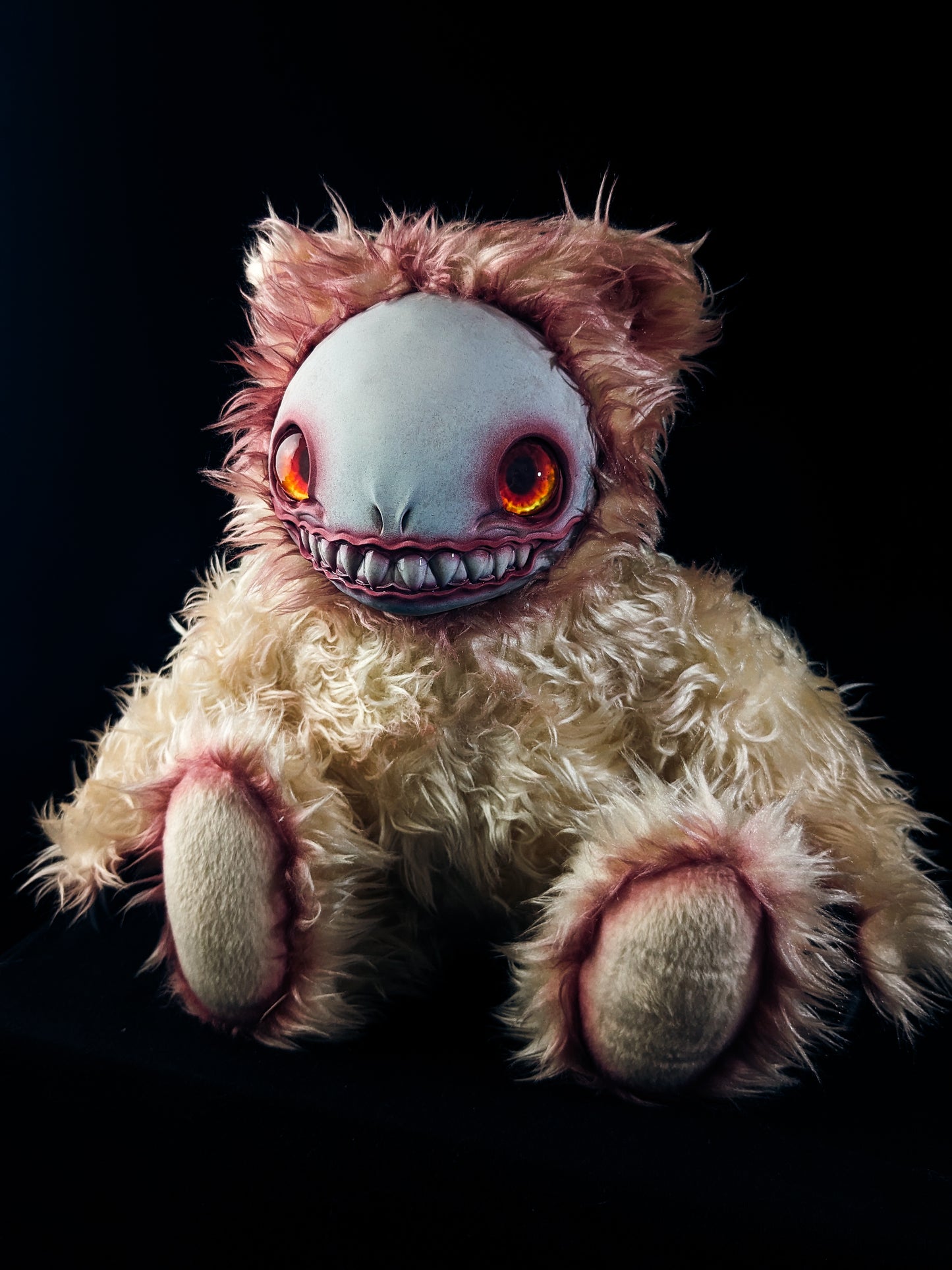 Bloody Gaze: FRIEND - CRYPTCRITZ Handcrafted Alien Art Doll Plush Toy for Cosmic Dreamers