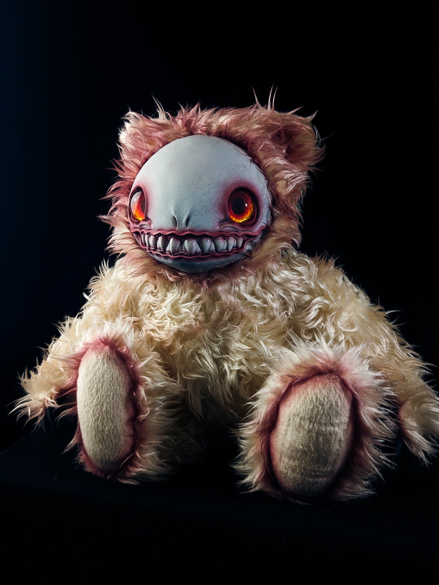 Bloody Gaze: FRIEND - CRYPTCRITZ Handcrafted Alien Art Doll Plush Toy for Cosmic Dreamers
