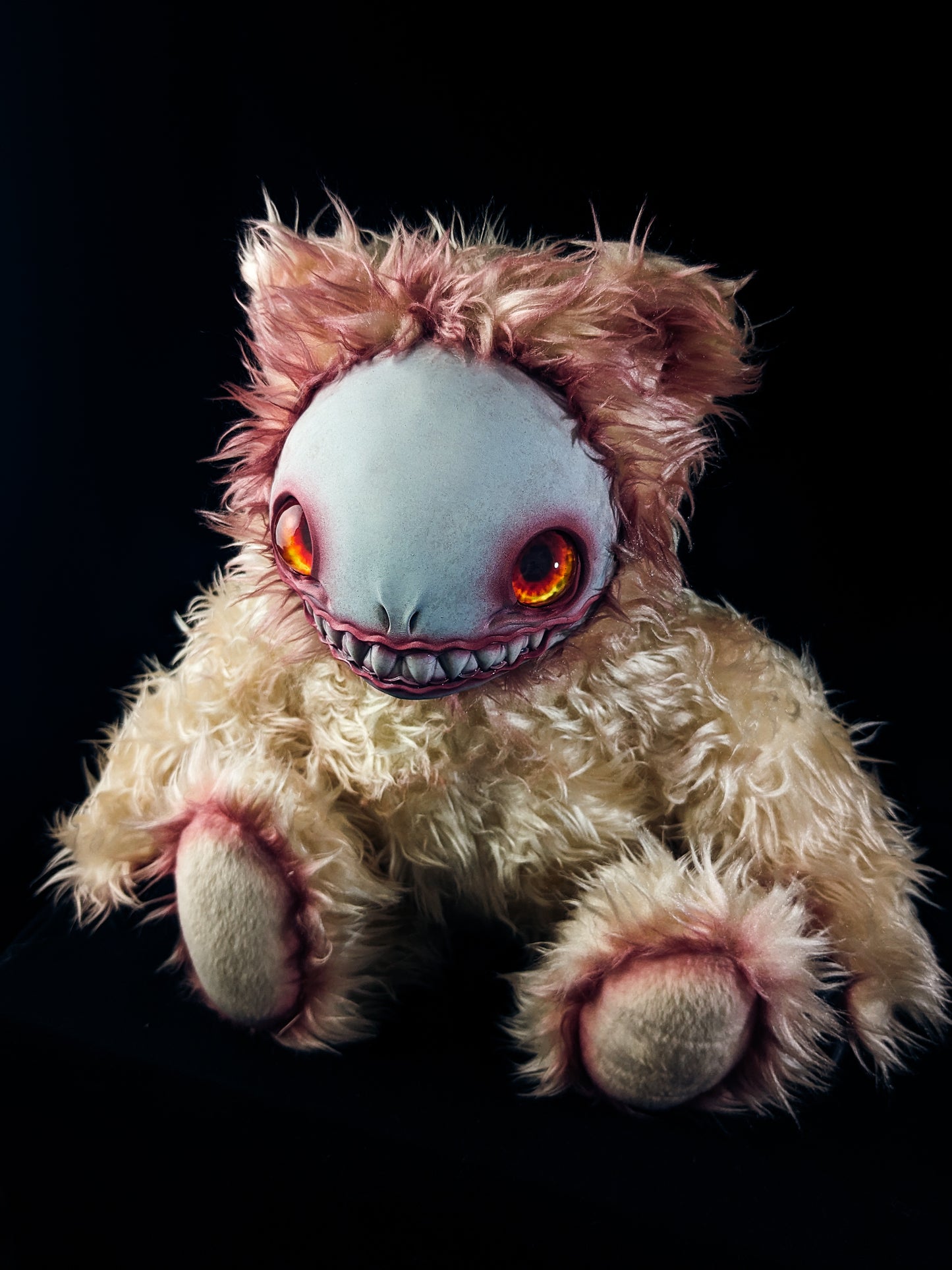 Bloody Gaze: FRIEND - CRYPTCRITZ Handcrafted Alien Art Doll Plush Toy for Cosmic Dreamers