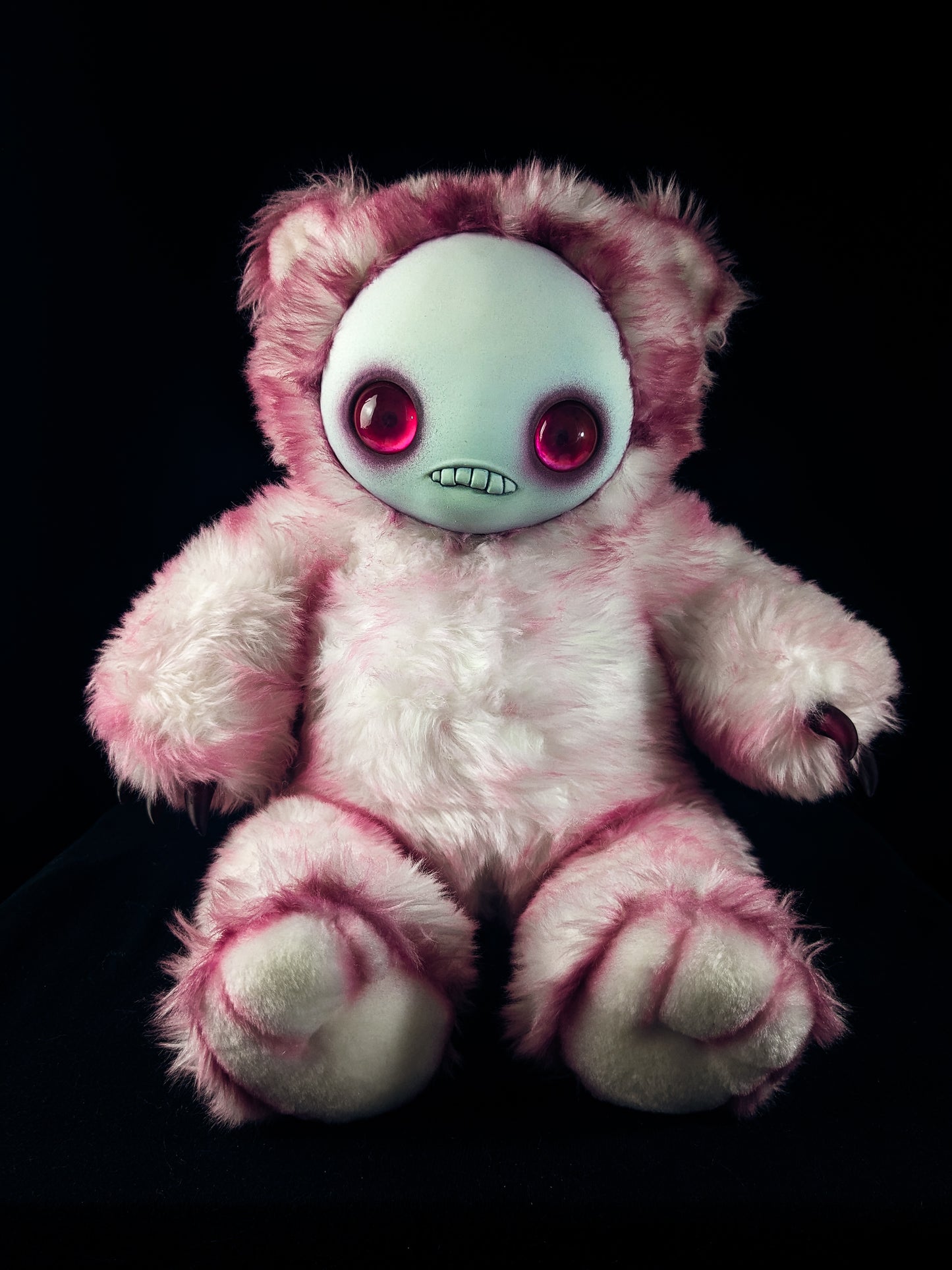 Sweet n' Startled: JITTERS - CRYPTCRITZ Handcrafted Creepy Monster Art Doll Plush Toy for Unhinged Individuals
