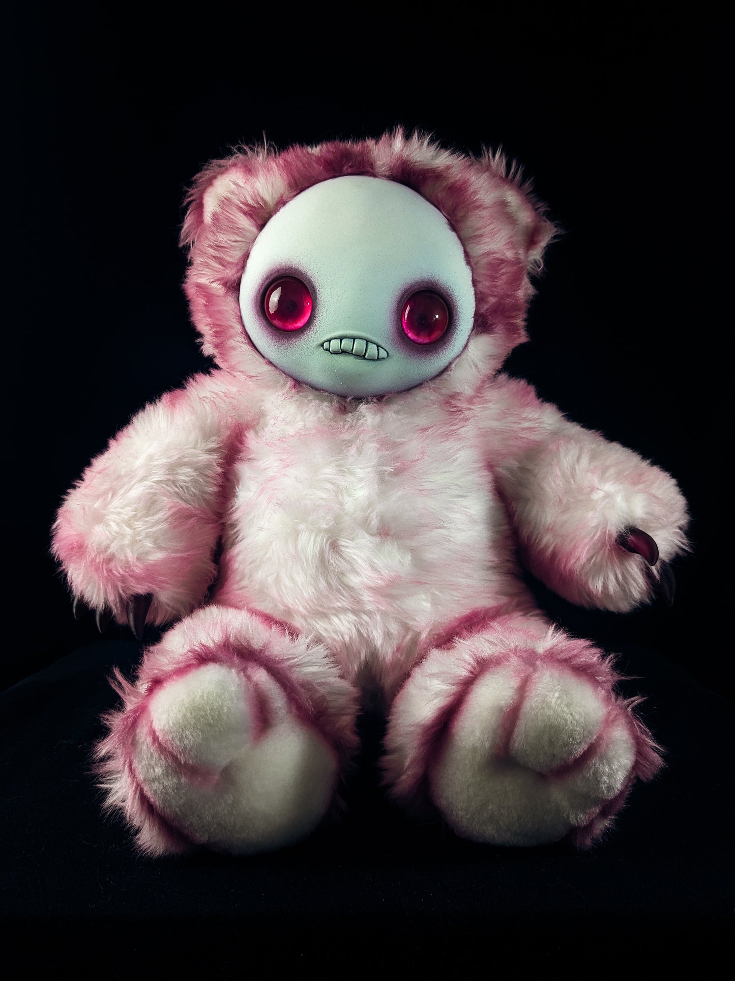 Sweet n' Startled: JITTERS - CRYPTCRITZ Handcrafted Creepy Monster Art Doll Plush Toy for Unhinged Individuals