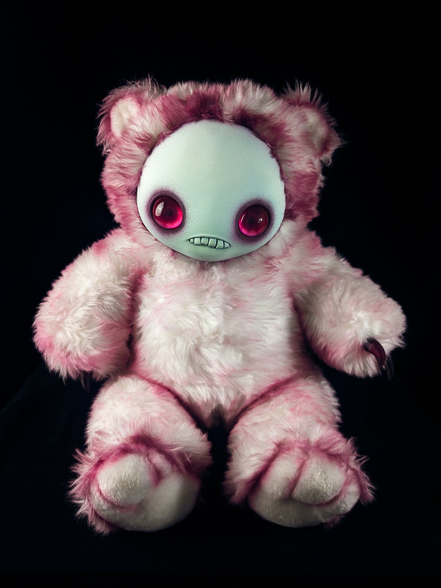 Sweet n' Startled: JITTERS - CRYPTCRITZ Handcrafted Creepy Monster Art Doll Plush Toy for Unhinged Individuals