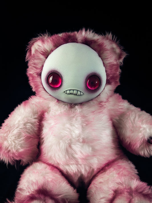 Sweet n' Startled: JITTERS - CRYPTCRITZ Handcrafted Creepy Monster Art Doll Plush Toy for Unhinged Individuals