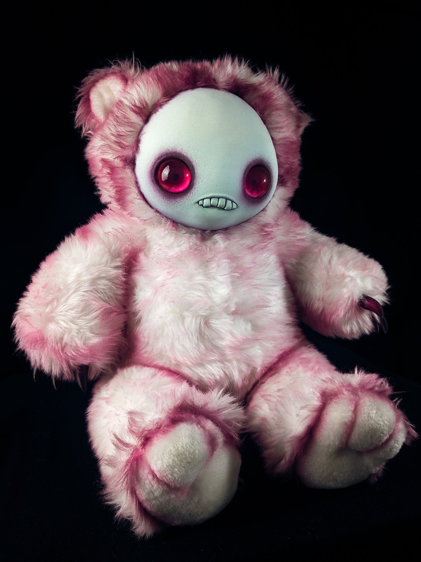 Sweet n' Startled: JITTERS - CRYPTCRITZ Handcrafted Creepy Monster Art Doll Plush Toy for Unhinged Individuals