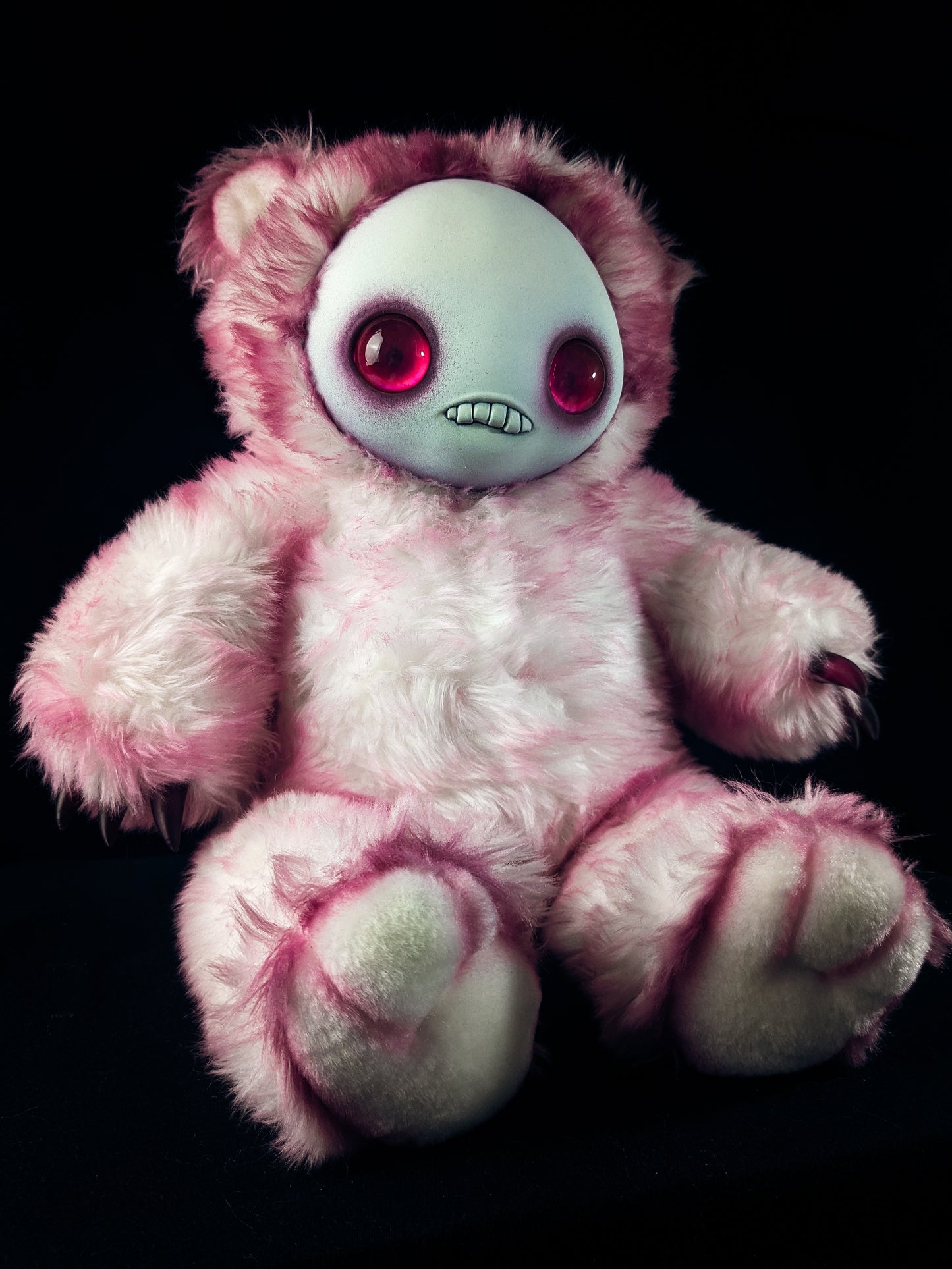 Sweet n' Startled: JITTERS - CRYPTCRITZ Handcrafted Creepy Monster Art Doll Plush Toy for Unhinged Individuals