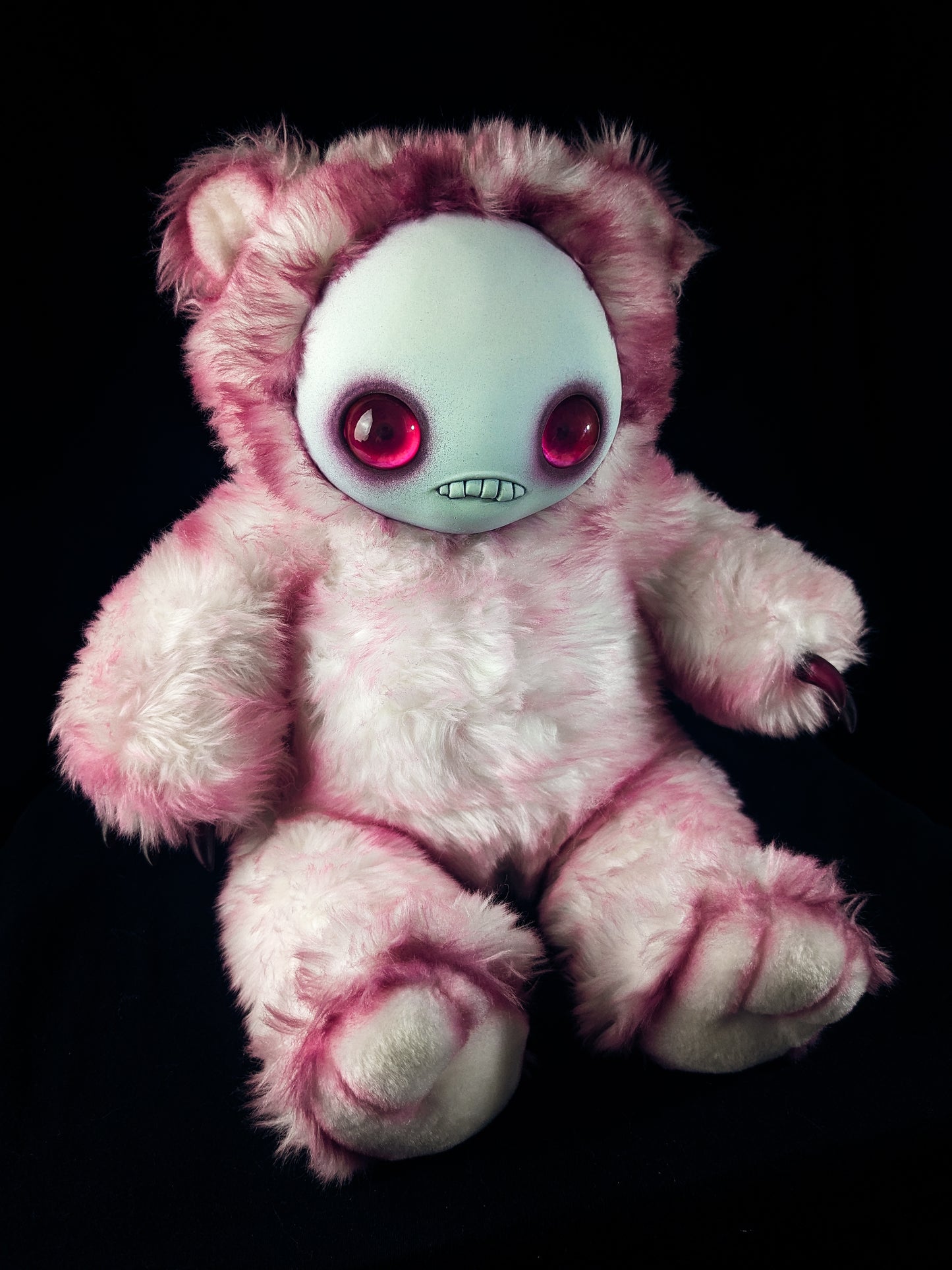 Sweet n' Startled: JITTERS - CRYPTCRITZ Handcrafted Creepy Monster Art Doll Plush Toy for Unhinged Individuals