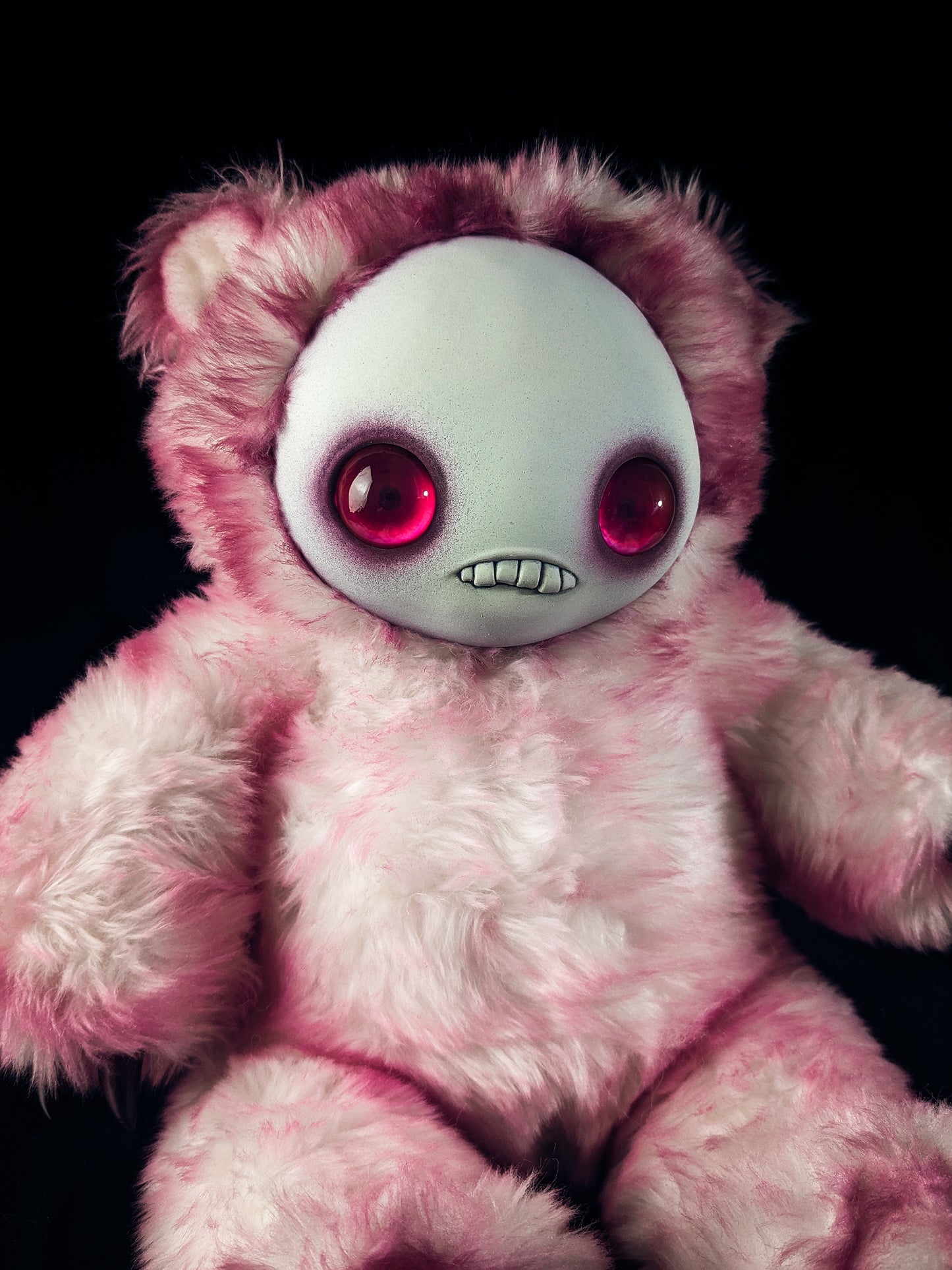Sweet n' Startled: JITTERS - CRYPTCRITZ Handcrafted Creepy Monster Art Doll Plush Toy for Unhinged Individuals