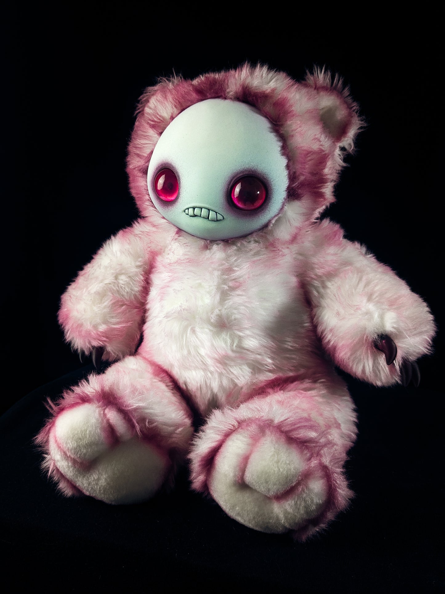 Sweet n' Startled: JITTERS - CRYPTCRITZ Handcrafted Creepy Monster Art Doll Plush Toy for Unhinged Individuals