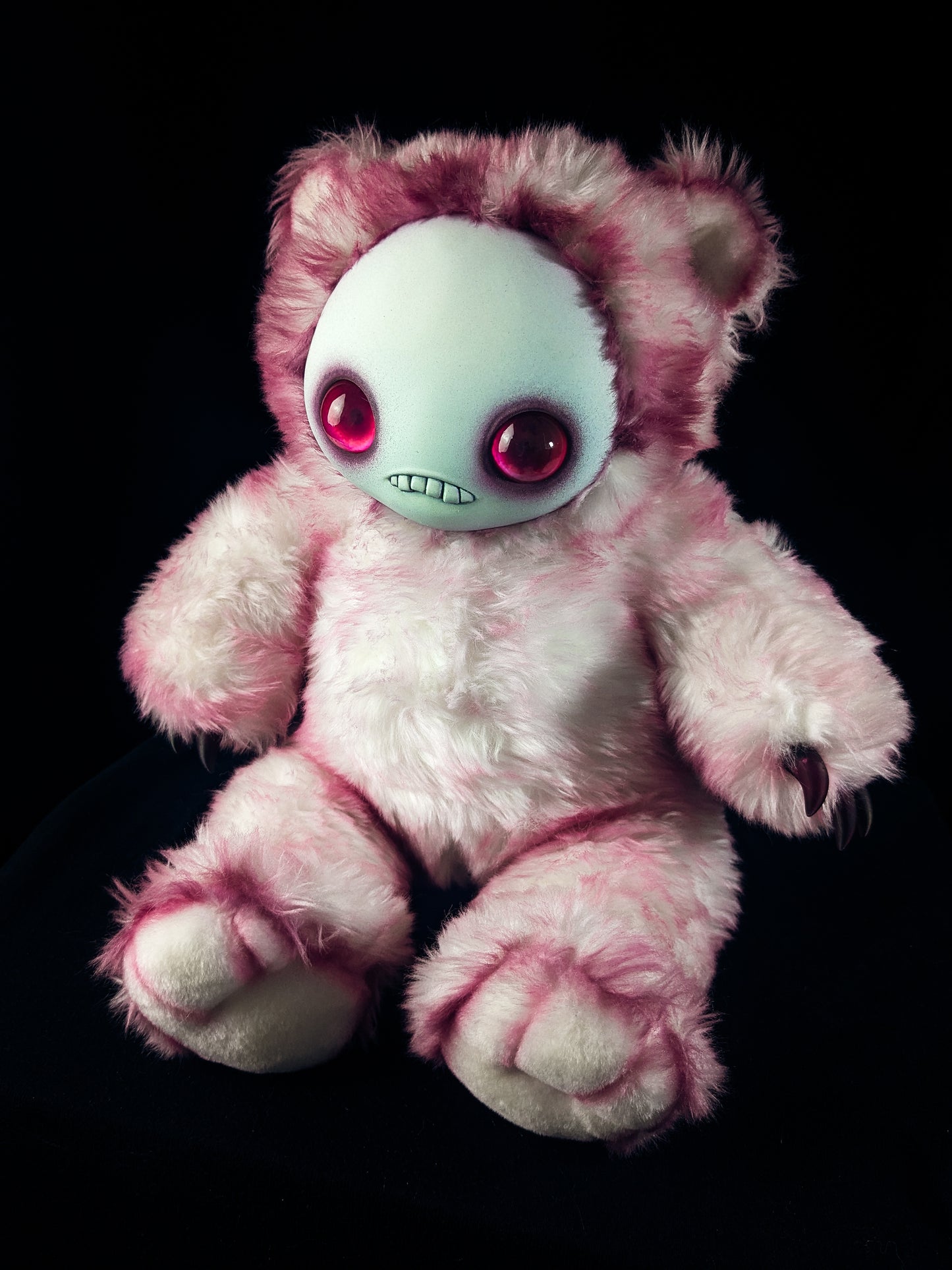 Sweet n' Startled: JITTERS - CRYPTCRITZ Handcrafted Creepy Monster Art Doll Plush Toy for Unhinged Individuals