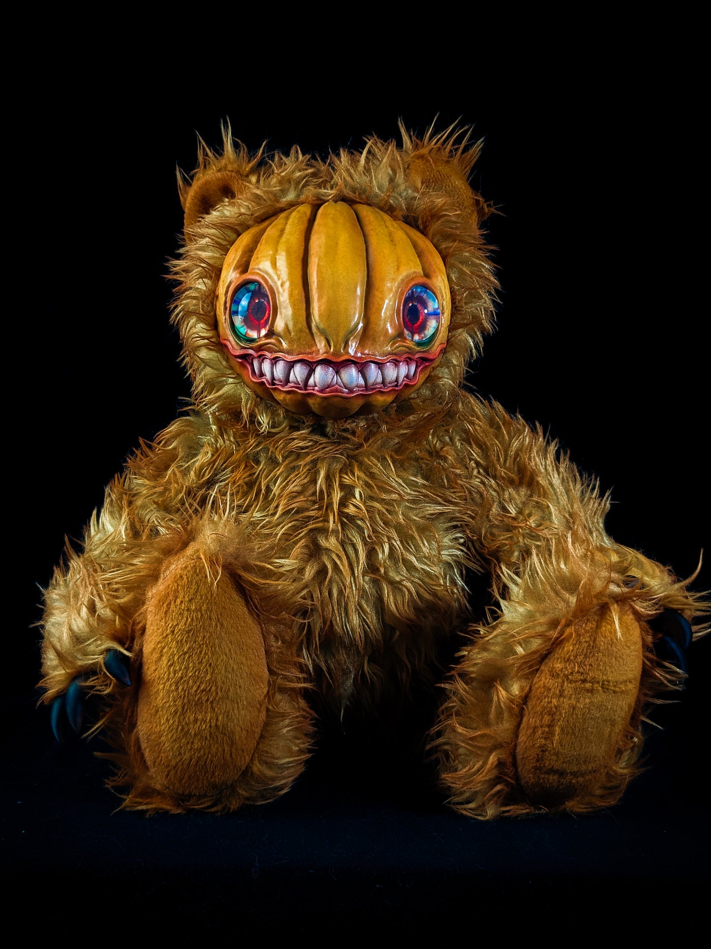 Loathsome Lantern: HAUNTVESTER - CRYPTCRITZ Handcrafted Creepy Cute Halloween Pumpkin Art Doll Plush Toy for Spooky Souls