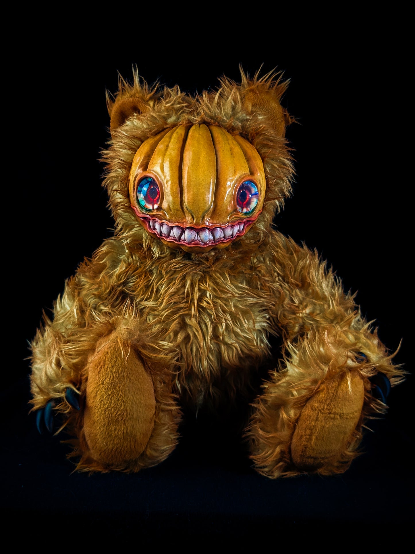 Loathsome Lantern: HAUNTVESTER - CRYPTCRITZ Handcrafted Creepy Cute Halloween Pumpkin Art Doll Plush Toy for Spooky Souls