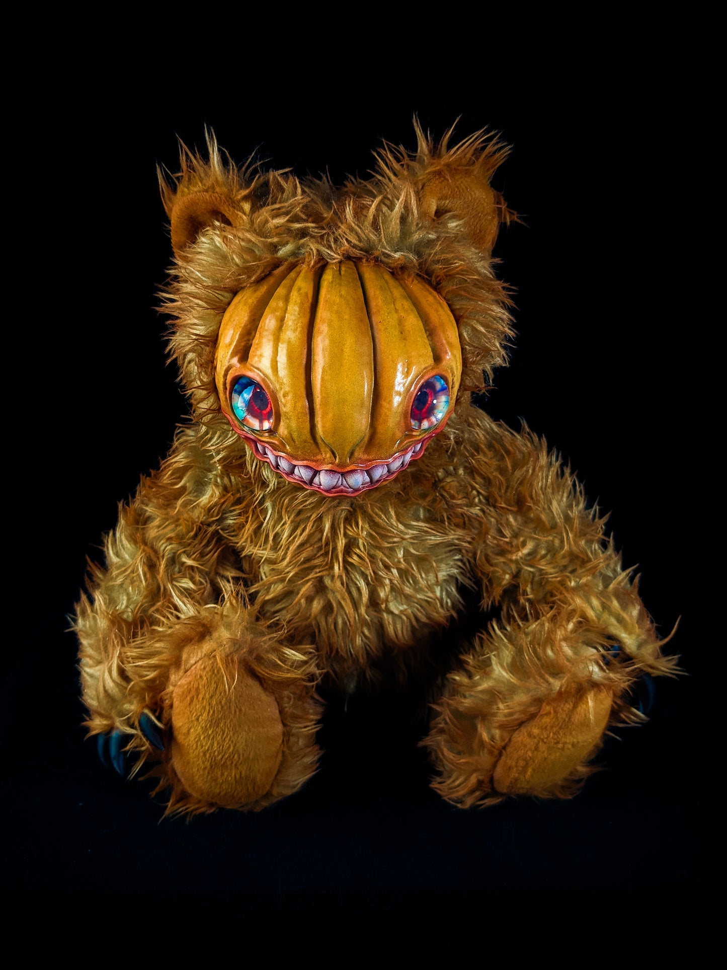 Loathsome Lantern: HAUNTVESTER - CRYPTCRITZ Handcrafted Creepy Cute Halloween Pumpkin Art Doll Plush Toy for Spooky Souls