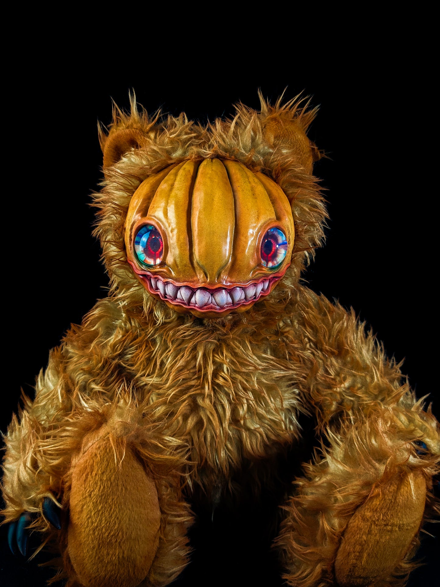 Loathsome Lantern: HAUNTVESTER - CRYPTCRITZ Handcrafted Creepy Cute Halloween Pumpkin Art Doll Plush Toy for Spooky Souls
