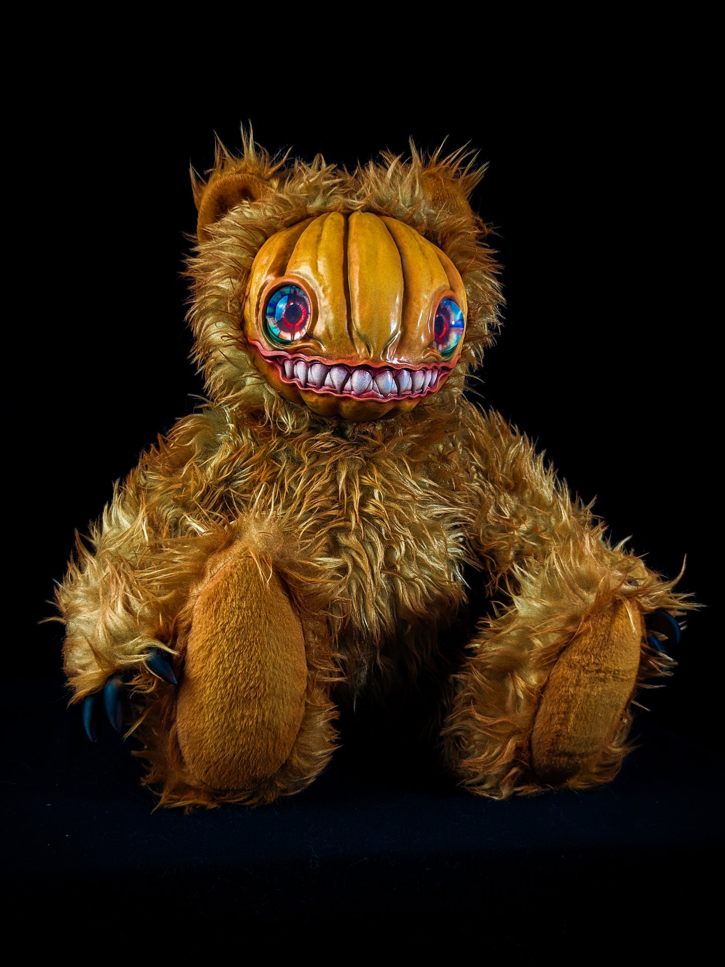 Loathsome Lantern: HAUNTVESTER - CRYPTCRITZ Handcrafted Creepy Cute Halloween Pumpkin Art Doll Plush Toy for Spooky Souls
