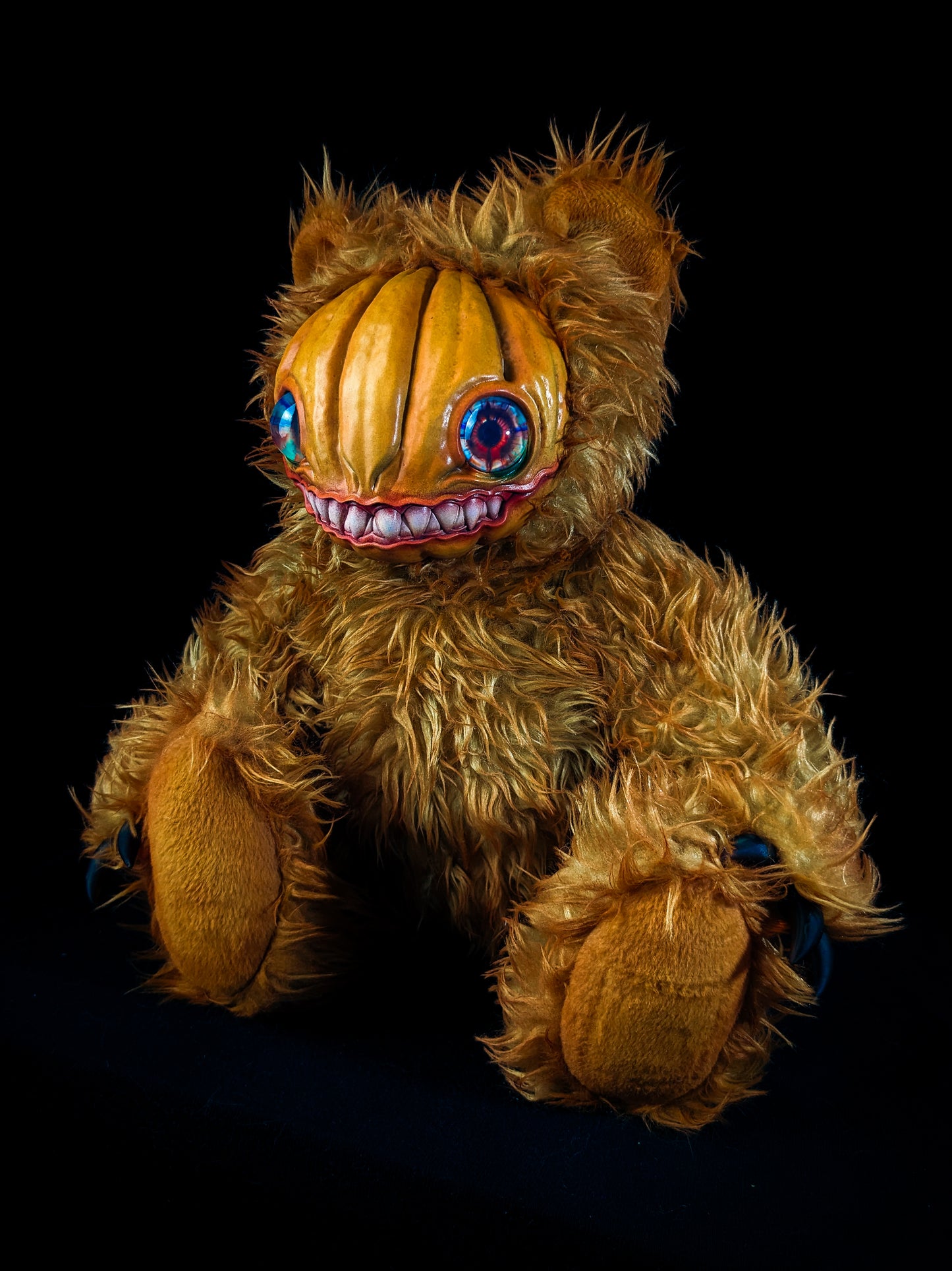 Loathsome Lantern: HAUNTVESTER - CRYPTCRITZ Handcrafted Creepy Cute Halloween Pumpkin Art Doll Plush Toy for Spooky Souls