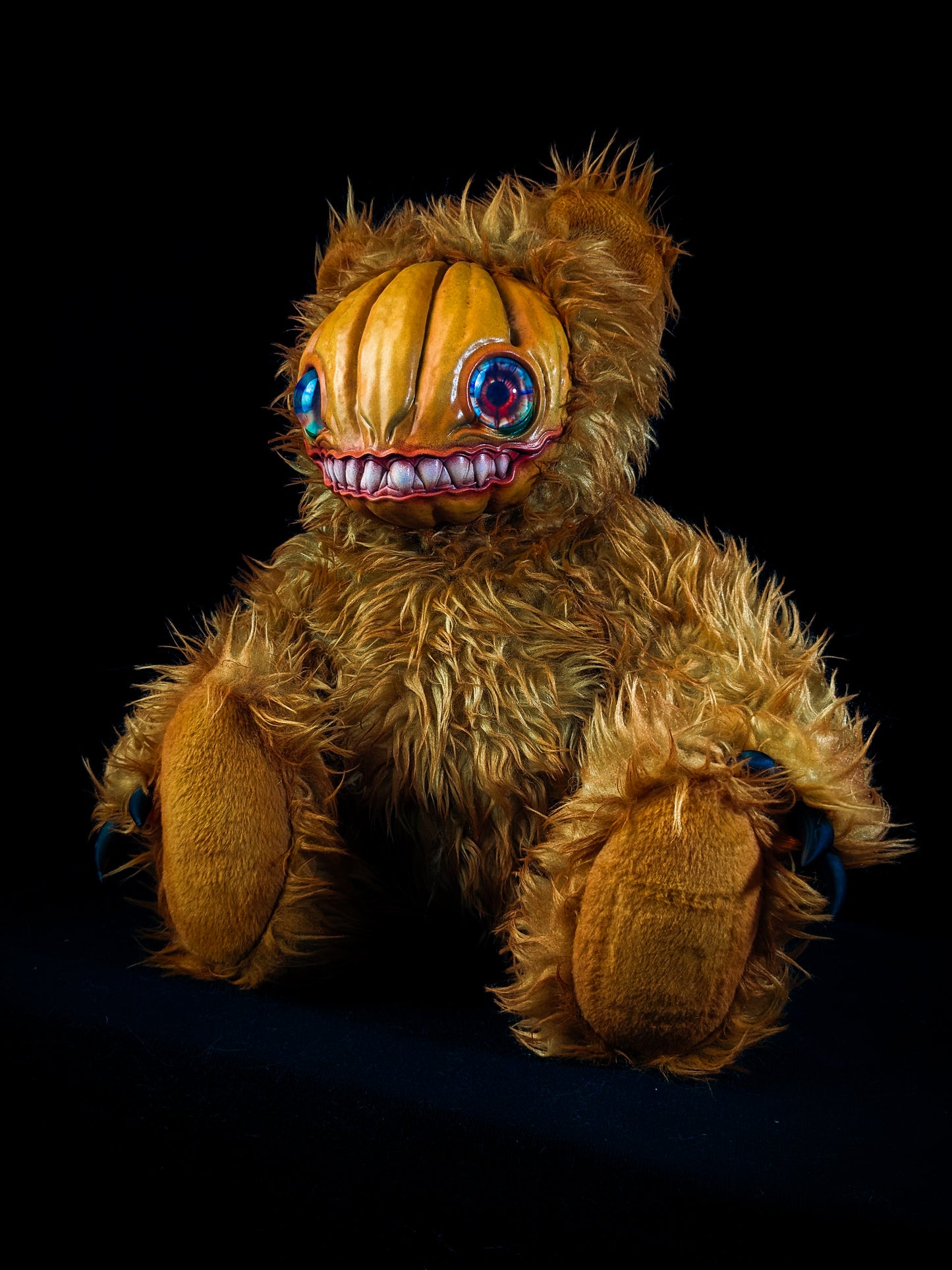 Loathsome Lantern: HAUNTVESTER - CRYPTCRITZ Handcrafted Creepy Cute Halloween Pumpkin Art Doll Plush Toy for Spooky Souls