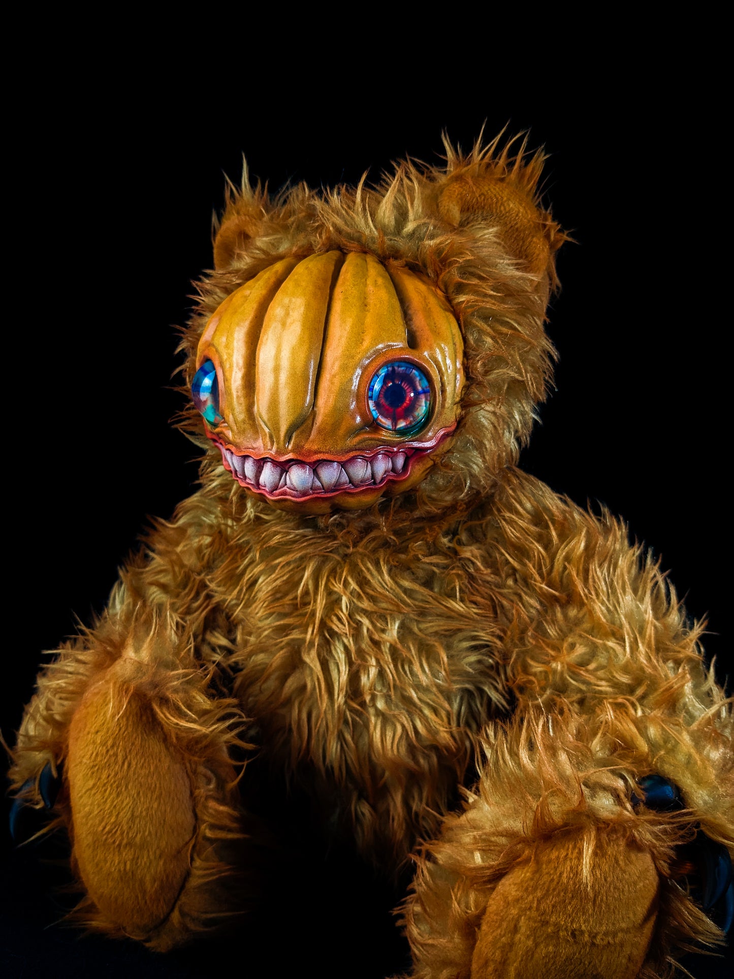 Loathsome Lantern: HAUNTVESTER - CRYPTCRITZ Handcrafted Creepy Cute Halloween Pumpkin Art Doll Plush Toy for Spooky Souls