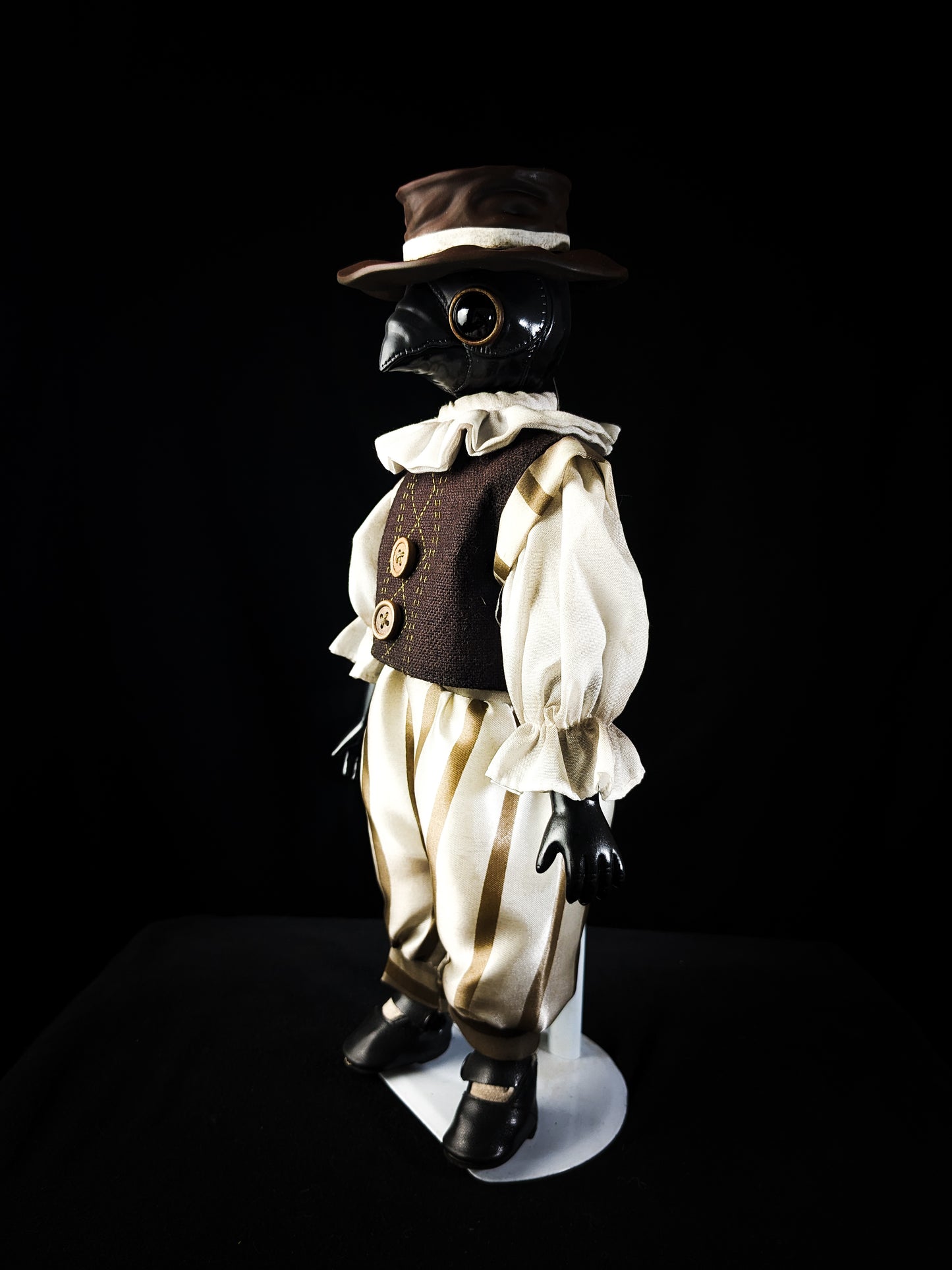 Depression Dolls: The Doctor - Handmade Plague Doctor Gothic Art Doll for Enigmatic Souls