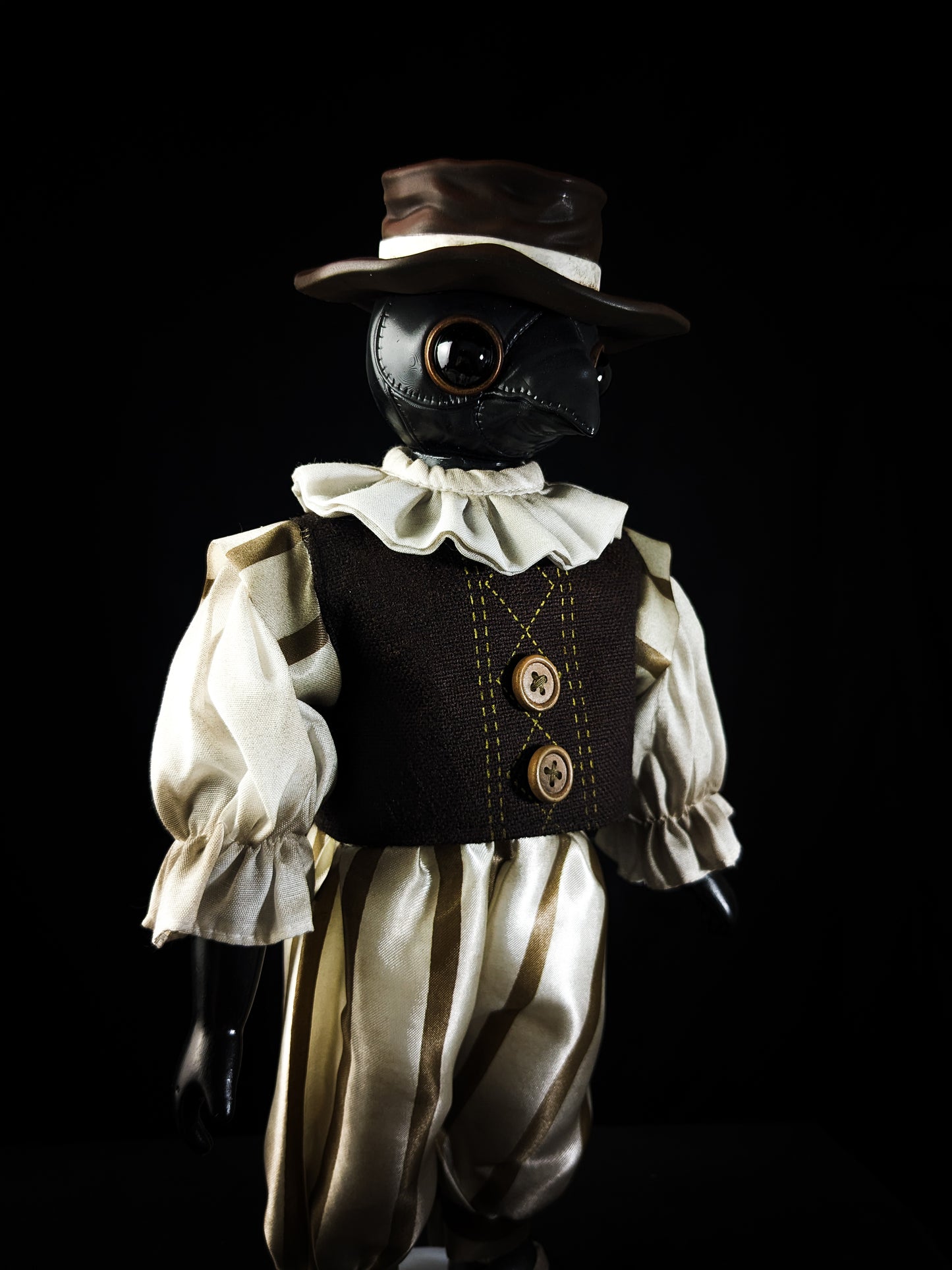 Depression Dolls: The Doctor - Handmade Plague Doctor Gothic Art Doll for Enigmatic Souls