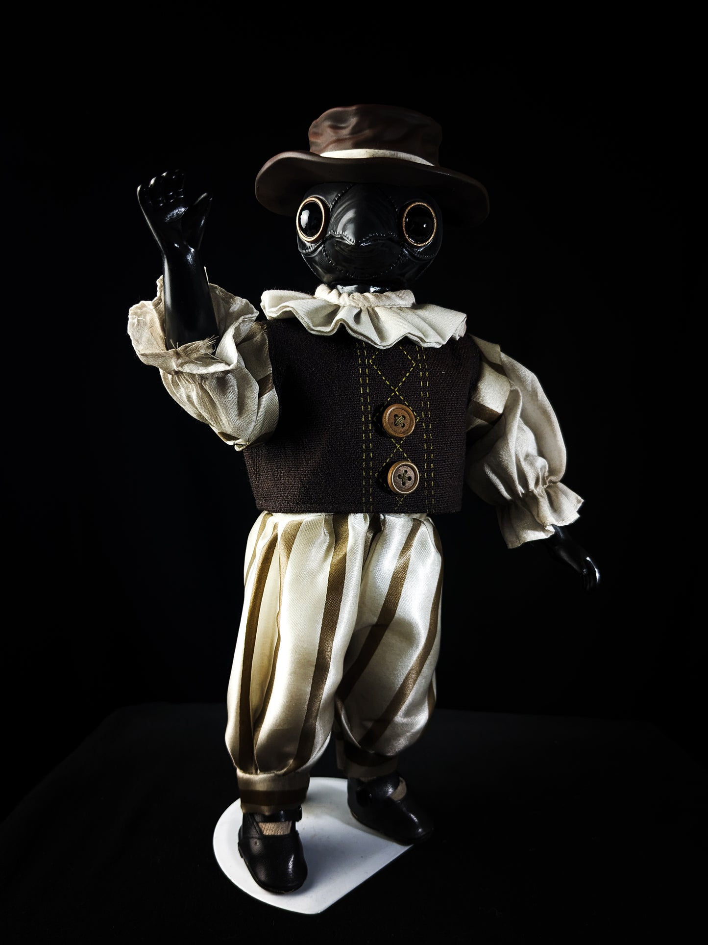 Depression Dolls: The Doctor - Handmade Plague Doctor Gothic Art Doll for Enigmatic Souls