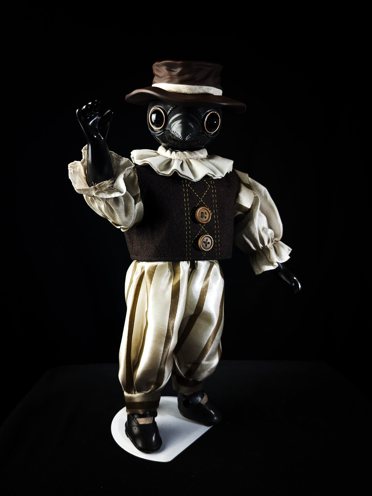 Depression Dolls: The Doctor - Handmade Plague Doctor Gothic Art Doll for Enigmatic Souls