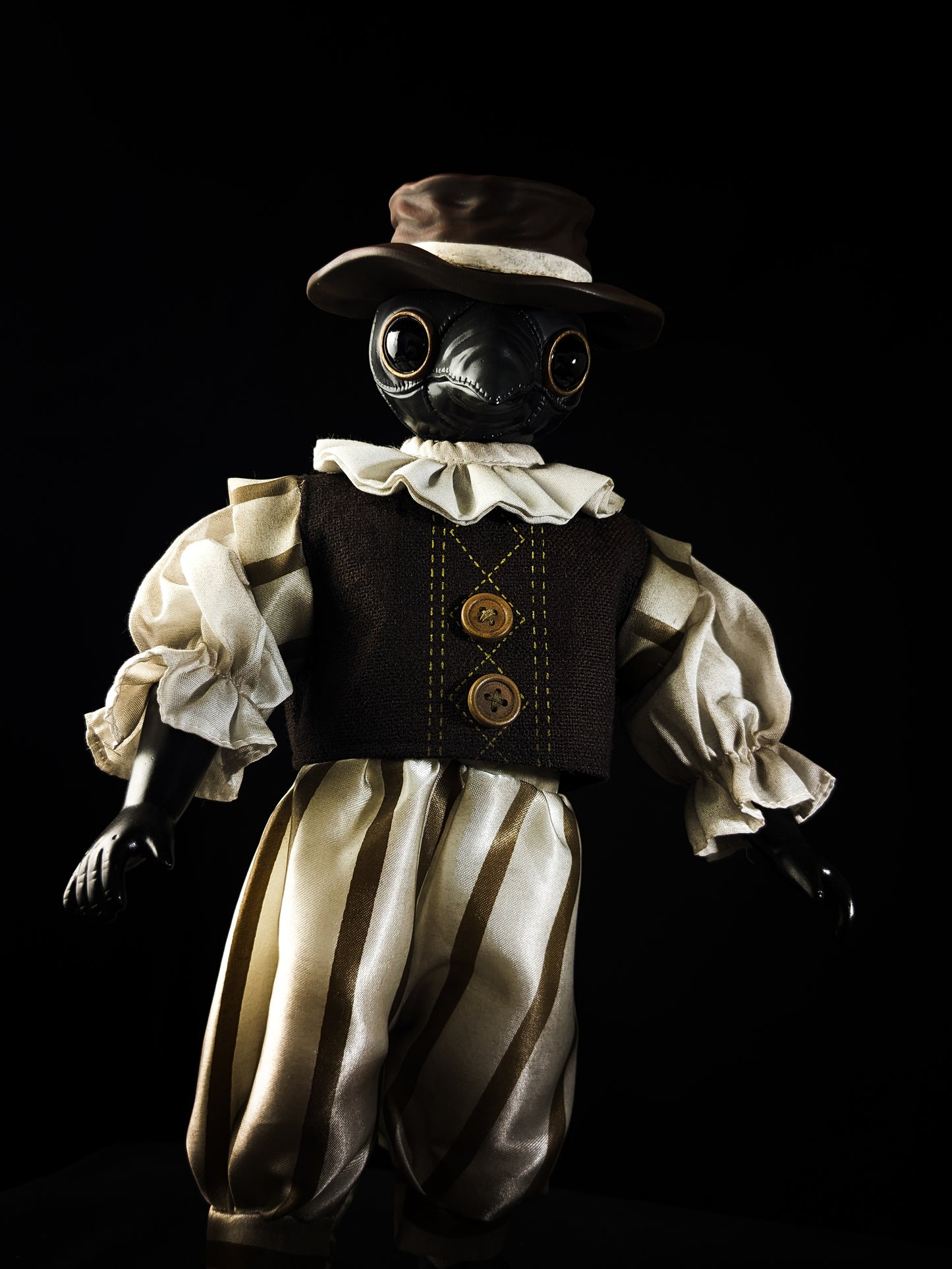 Depression Dolls: The Doctor - Handmade Plague Doctor Gothic Art Doll for Enigmatic Souls