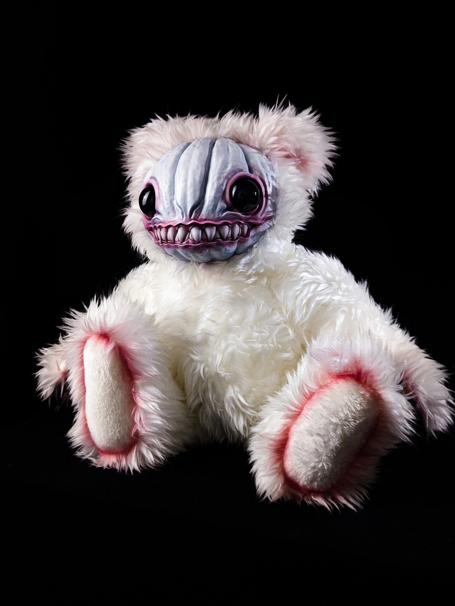 Drained Dweller: HAUNTVESTER - CRYPTCRITZ Handcrafted Creepy Cute Halloween Pumpkin Art Doll Plush Toy for Spooky Souls