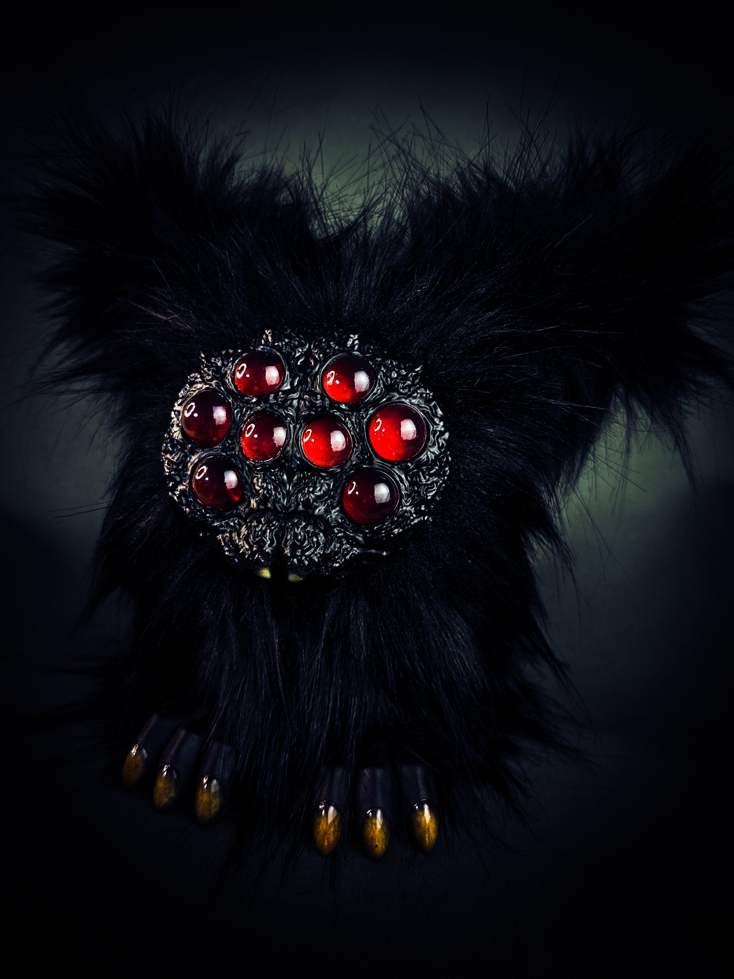Shadow Crawler - KREBTOR: Custom Electronic Spider Furby Art Doll
