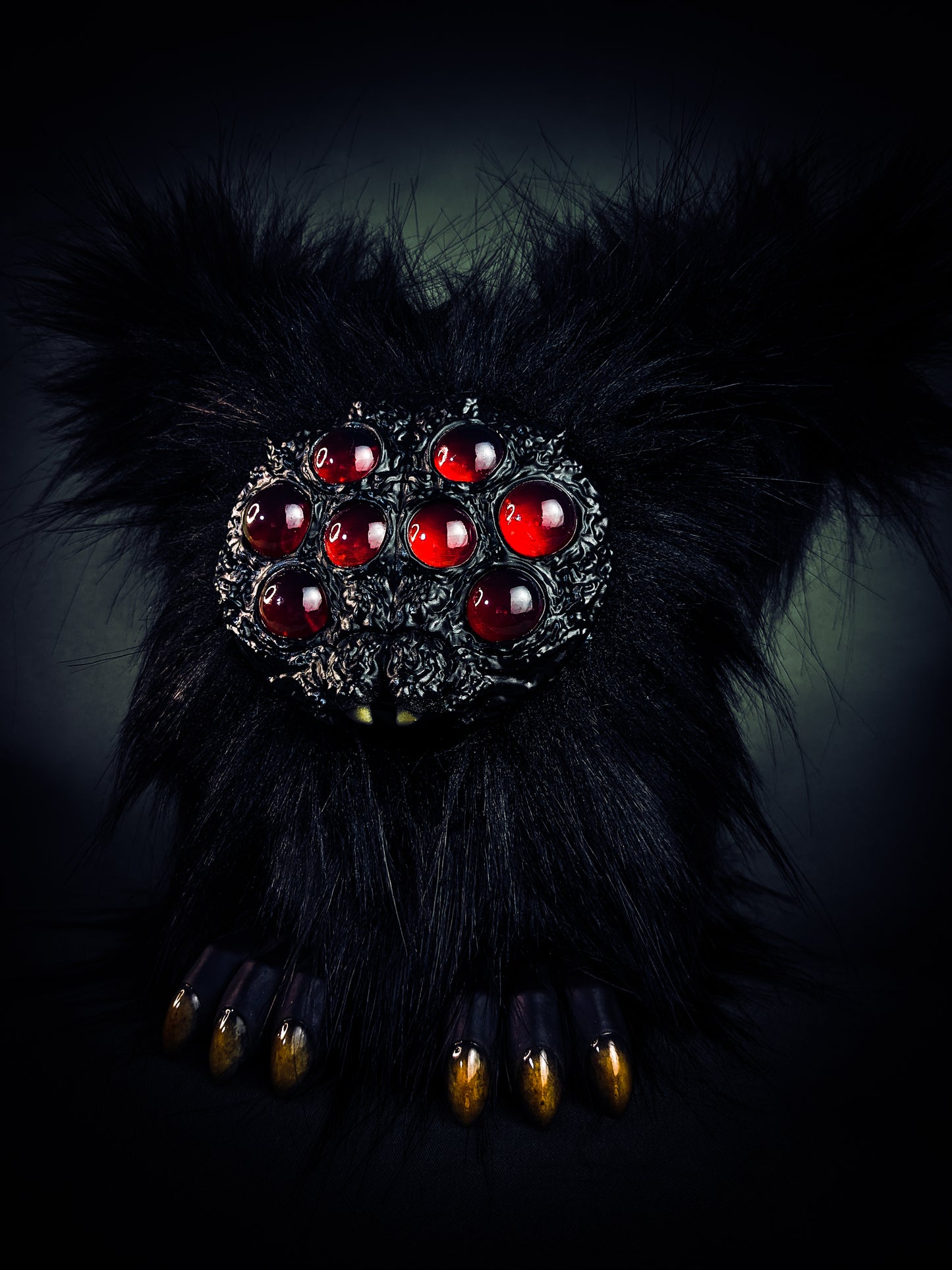 Shadow Crawler - KREBTOR: Custom Electronic Spider Furby Art Doll
