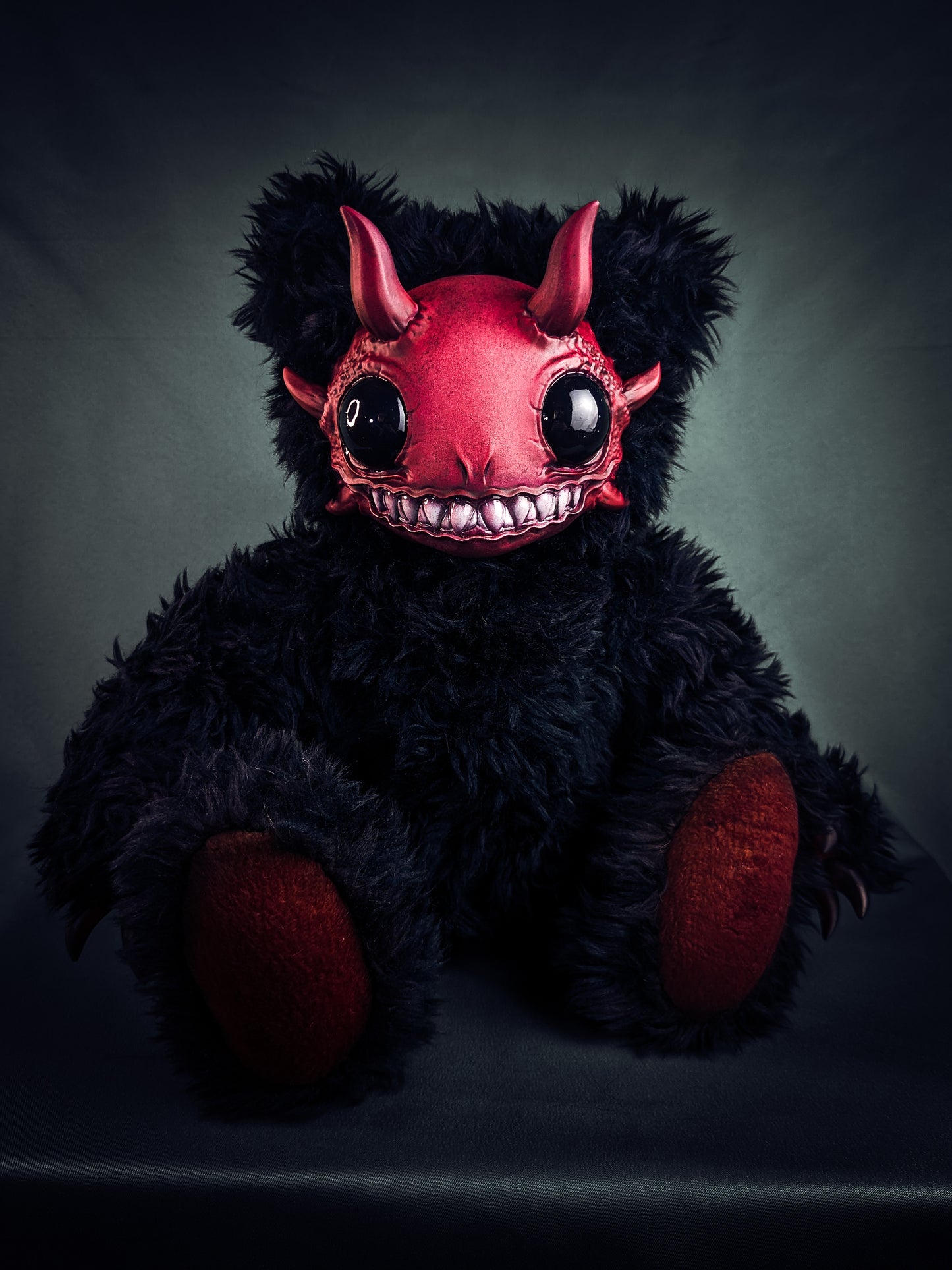 Abyssal Delight: REEFUL - CRYPTCRITZ Handcrafted Deep Sea Demon Art Doll Plush Toy for Dark Enchantresses of the Abyss
