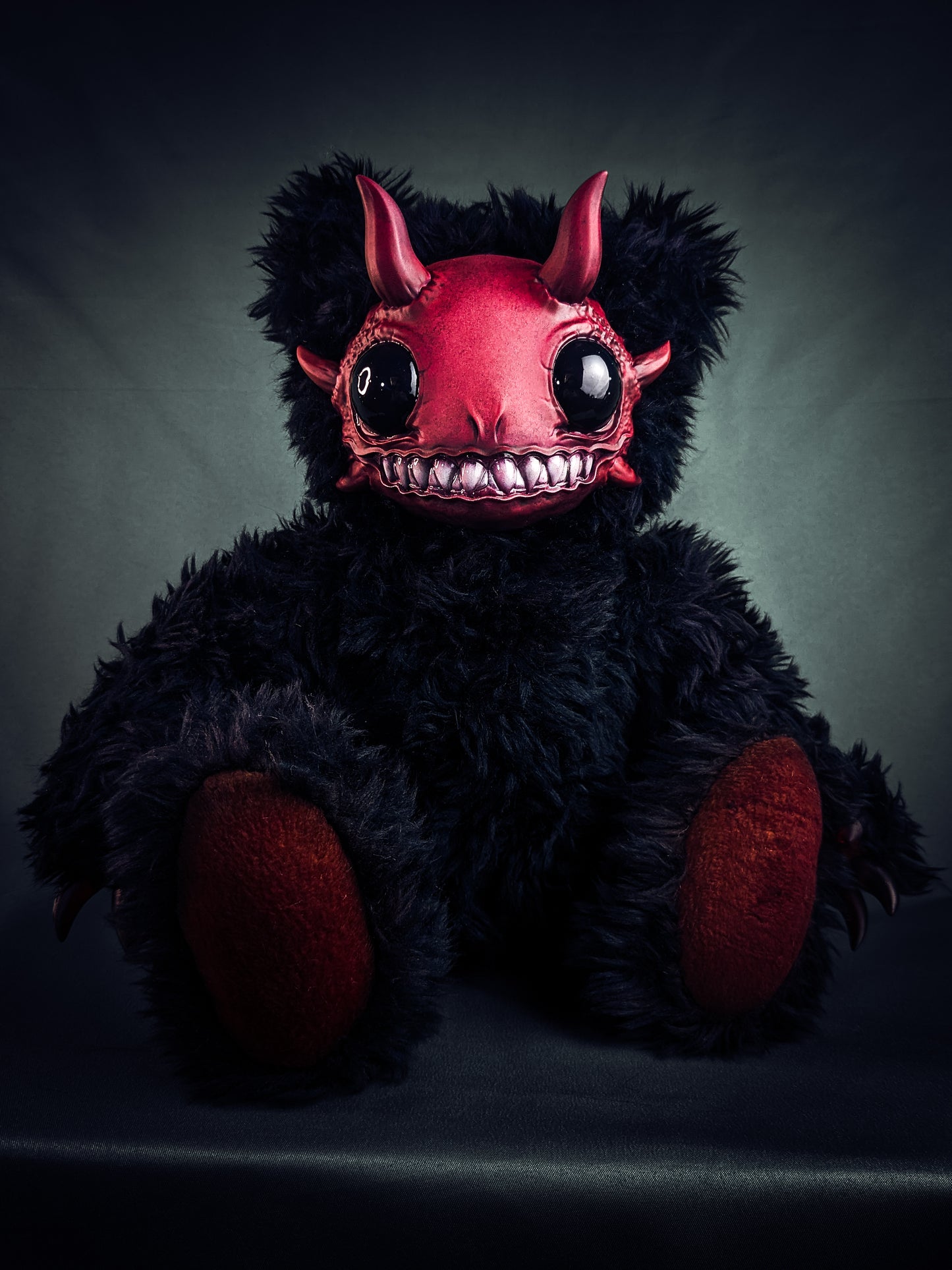 Abyssal Delight: REEFUL - CRYPTCRITZ Handcrafted Deep Sea Demon Art Doll Plush Toy for Dark Enchantresses of the Abyss
