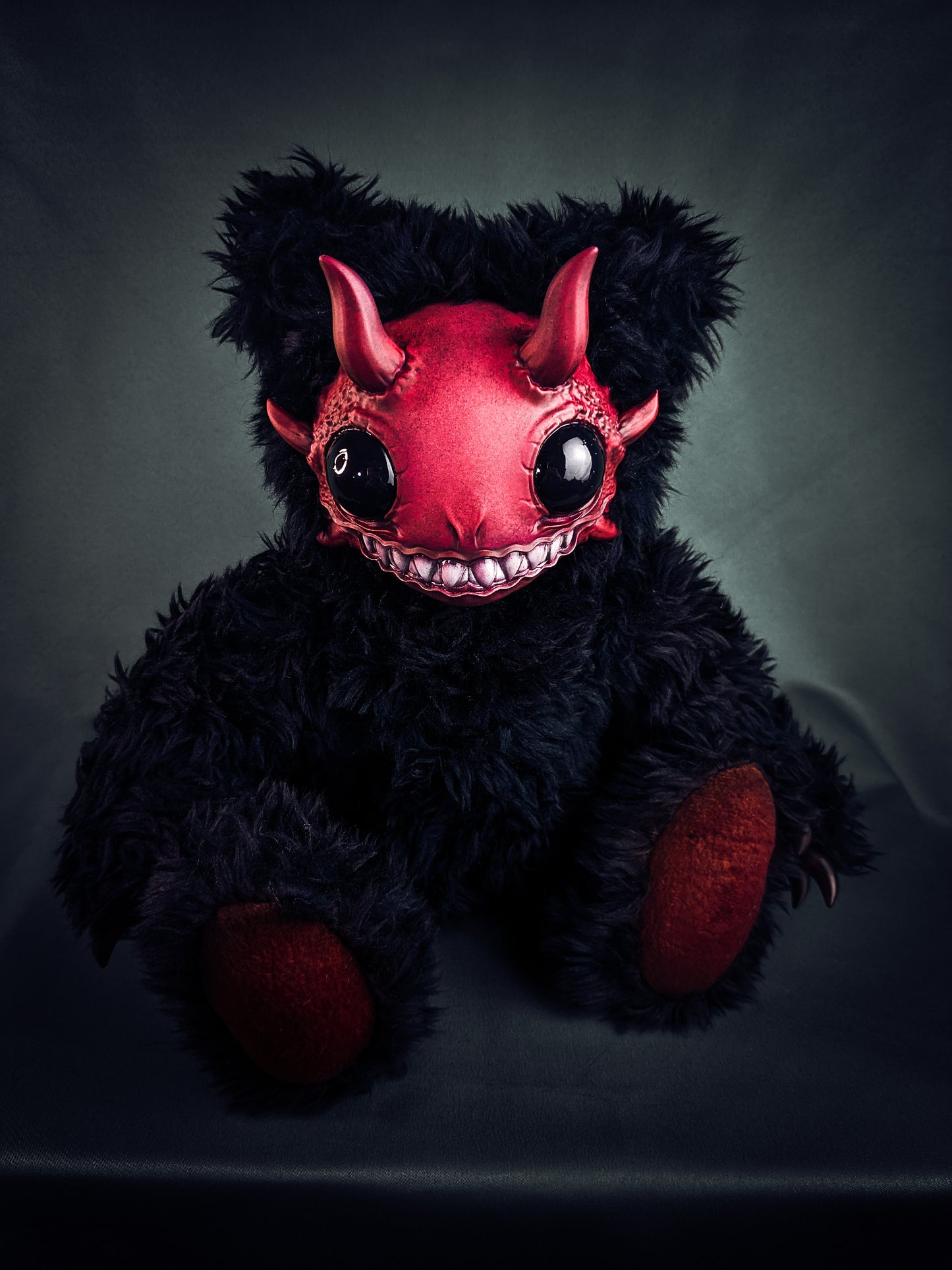 Abyssal Delight: REEFUL - CRYPTCRITZ Handcrafted Deep Sea Demon Art Doll Plush Toy for Dark Enchantresses of the Abyss