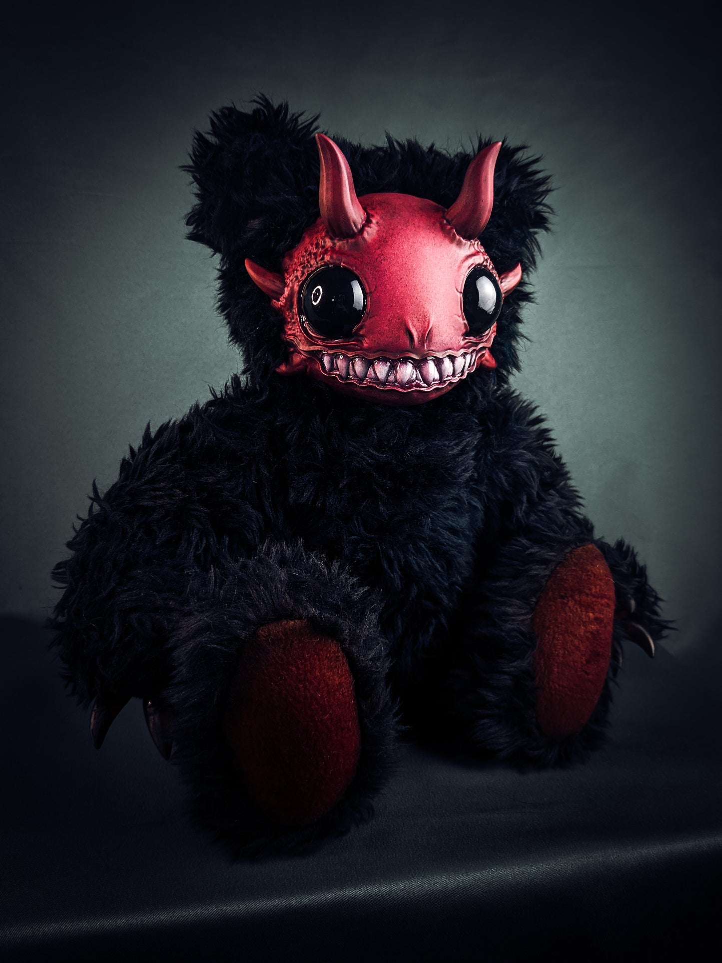 Abyssal Delight: REEFUL - CRYPTCRITZ Handcrafted Deep Sea Demon Art Doll Plush Toy for Dark Enchantresses of the Abyss
