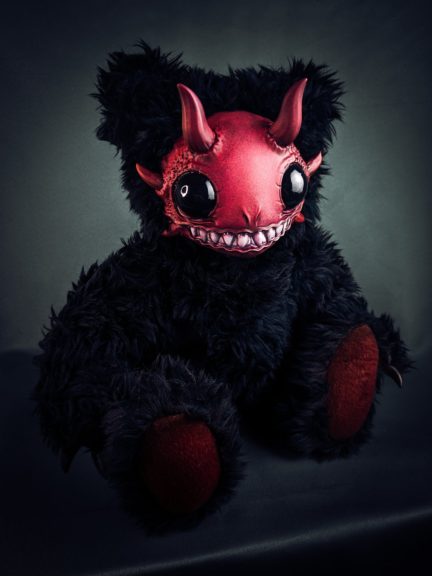 Abyssal Delight: REEFUL - CRYPTCRITZ Handcrafted Deep Sea Demon Art Doll Plush Toy for Dark Enchantresses of the Abyss