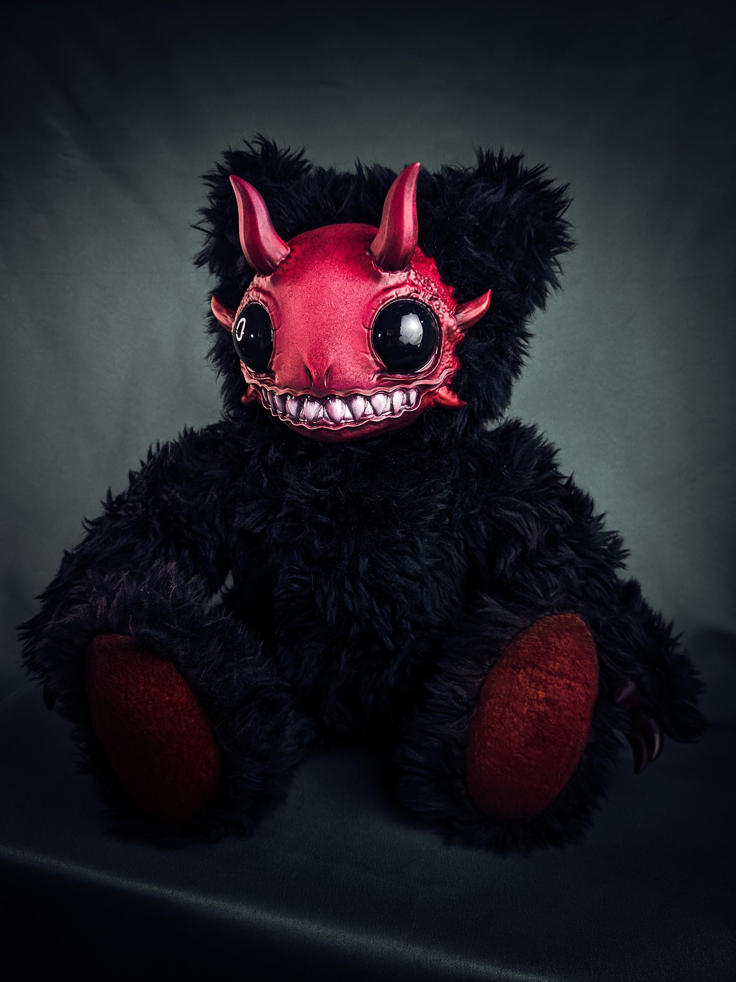Abyssal Delight: REEFUL - CRYPTCRITZ Handcrafted Deep Sea Demon Art Doll Plush Toy for Dark Enchantresses of the Abyss