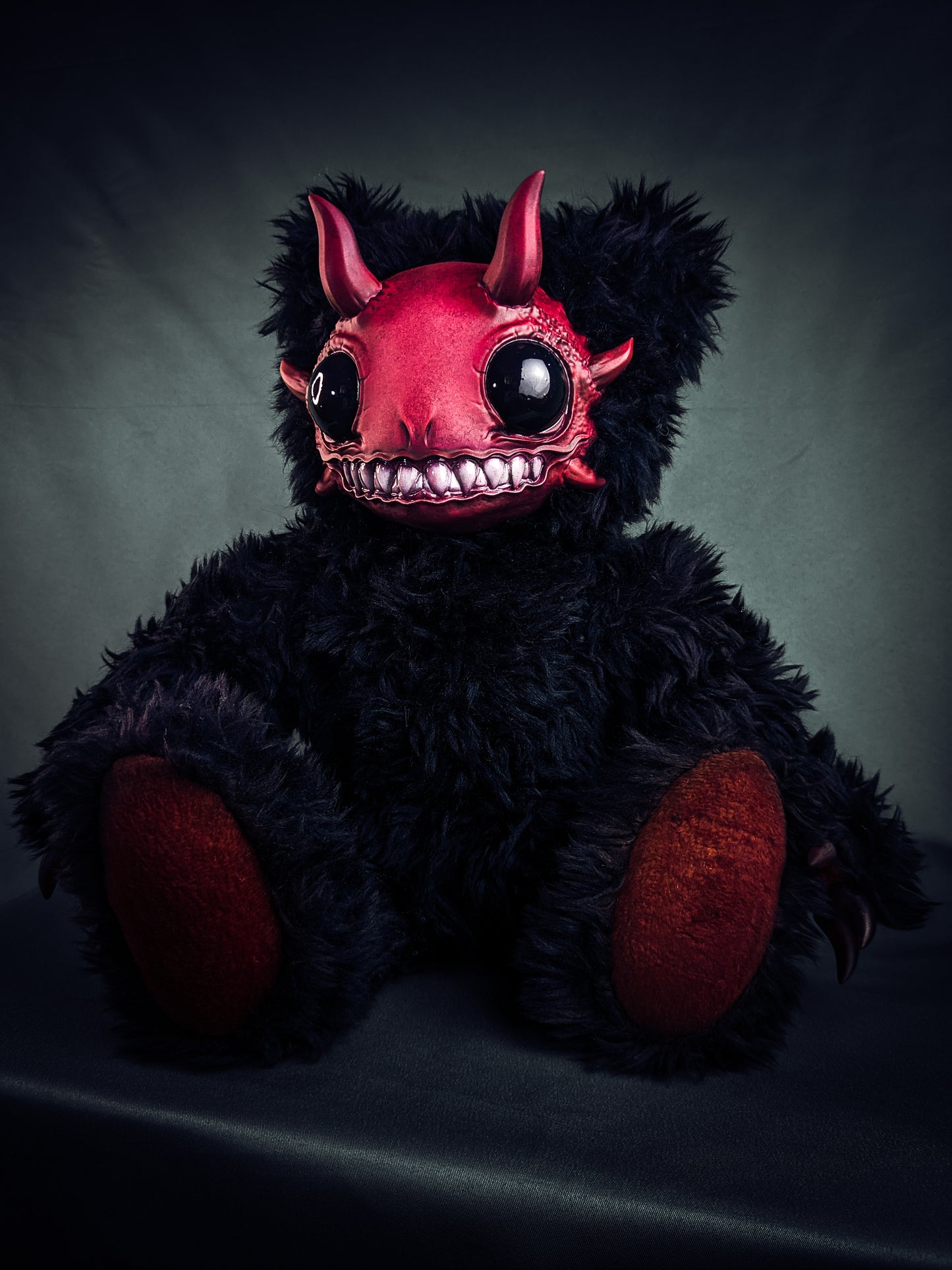 Abyssal Delight: REEFUL - CRYPTCRITZ Handcrafted Deep Sea Demon Art Doll Plush Toy for Dark Enchantresses of the Abyss