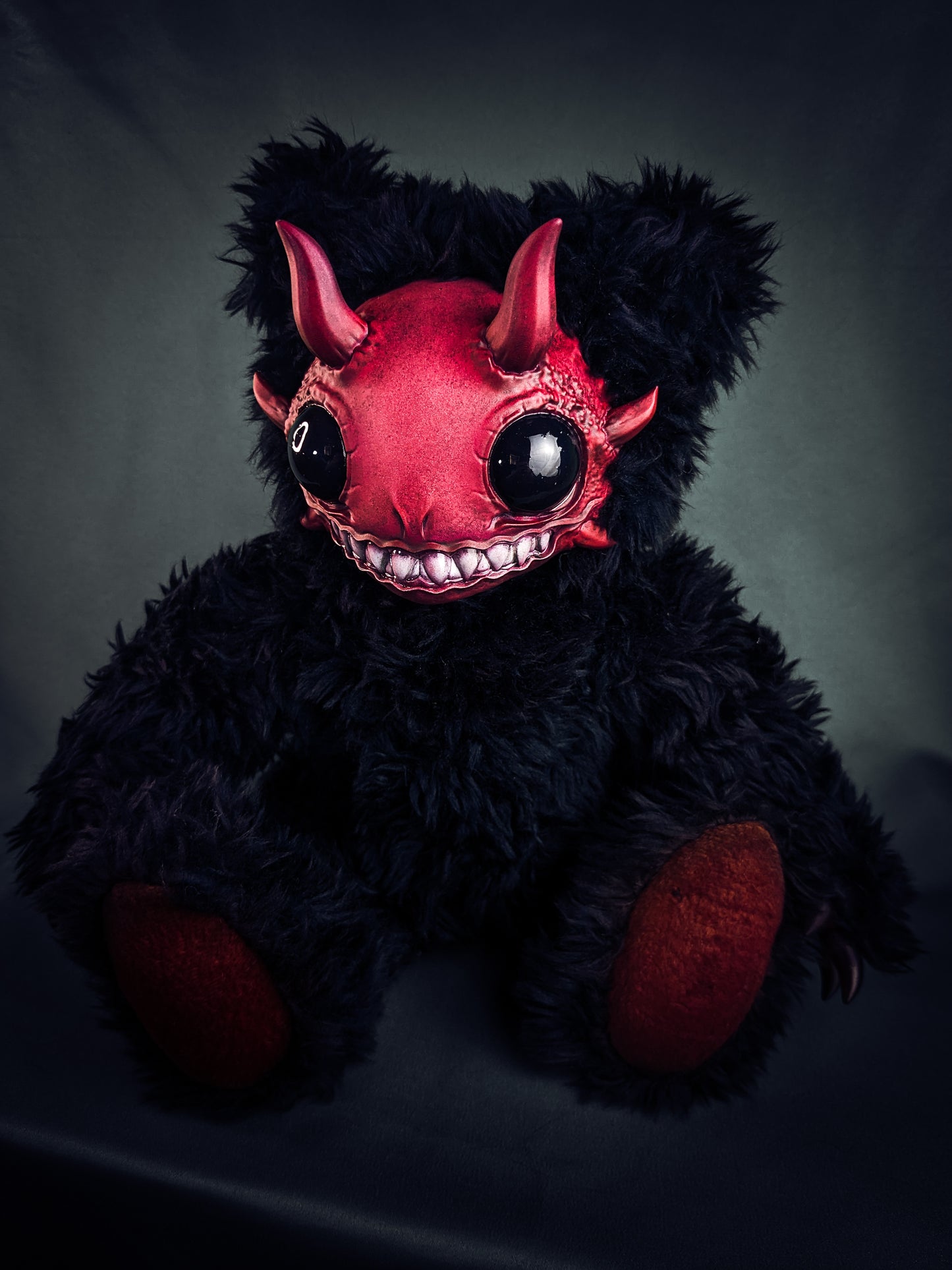 Abyssal Delight: REEFUL - CRYPTCRITZ Handcrafted Deep Sea Demon Art Doll Plush Toy for Dark Enchantresses of the Abyss