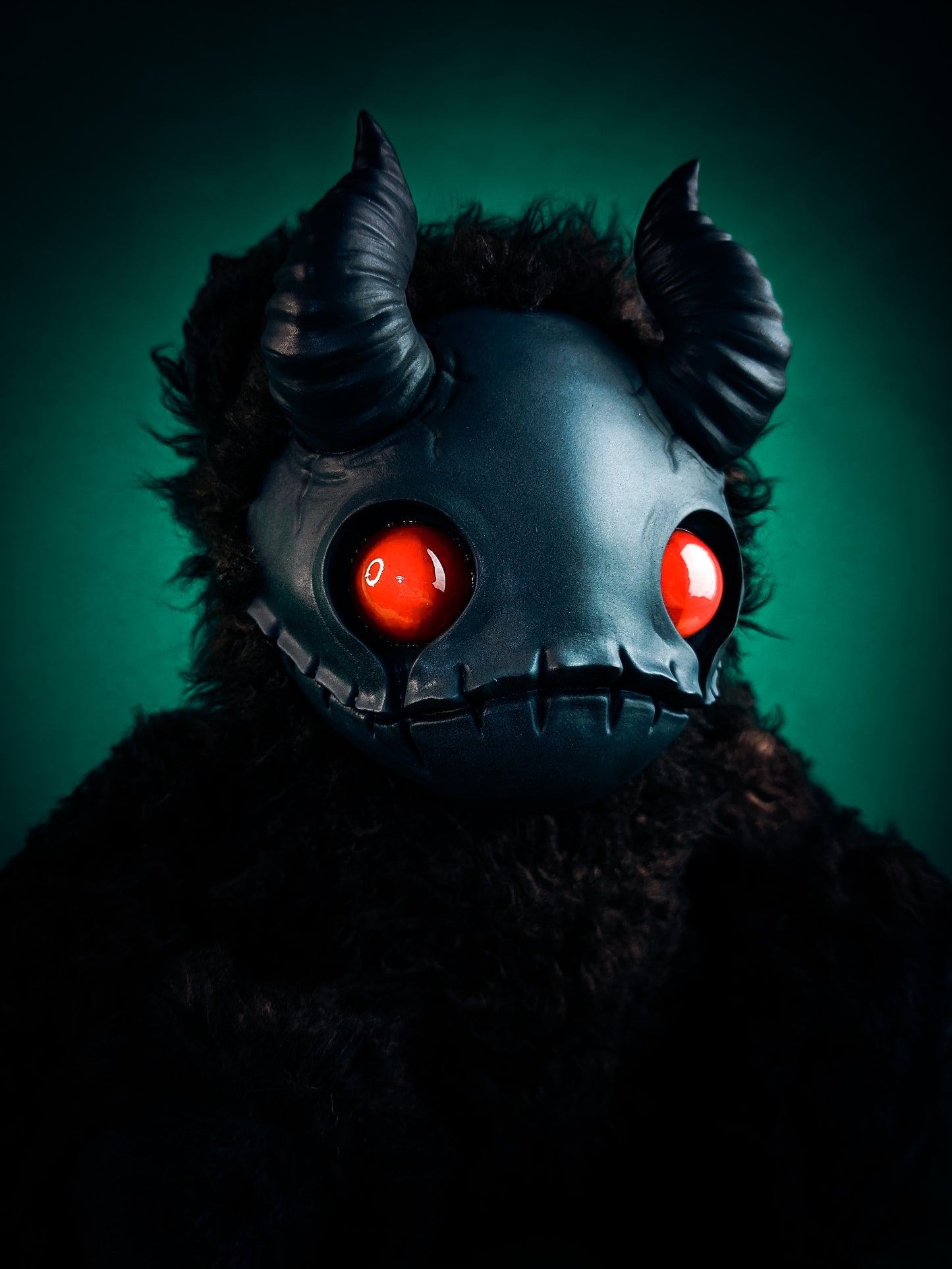 Diabolical Whispers: MORI - CRYPTCRITS Handmade Sinister Black Creepy Cute Demon Art Doll Plush Toy for Alternative Divas