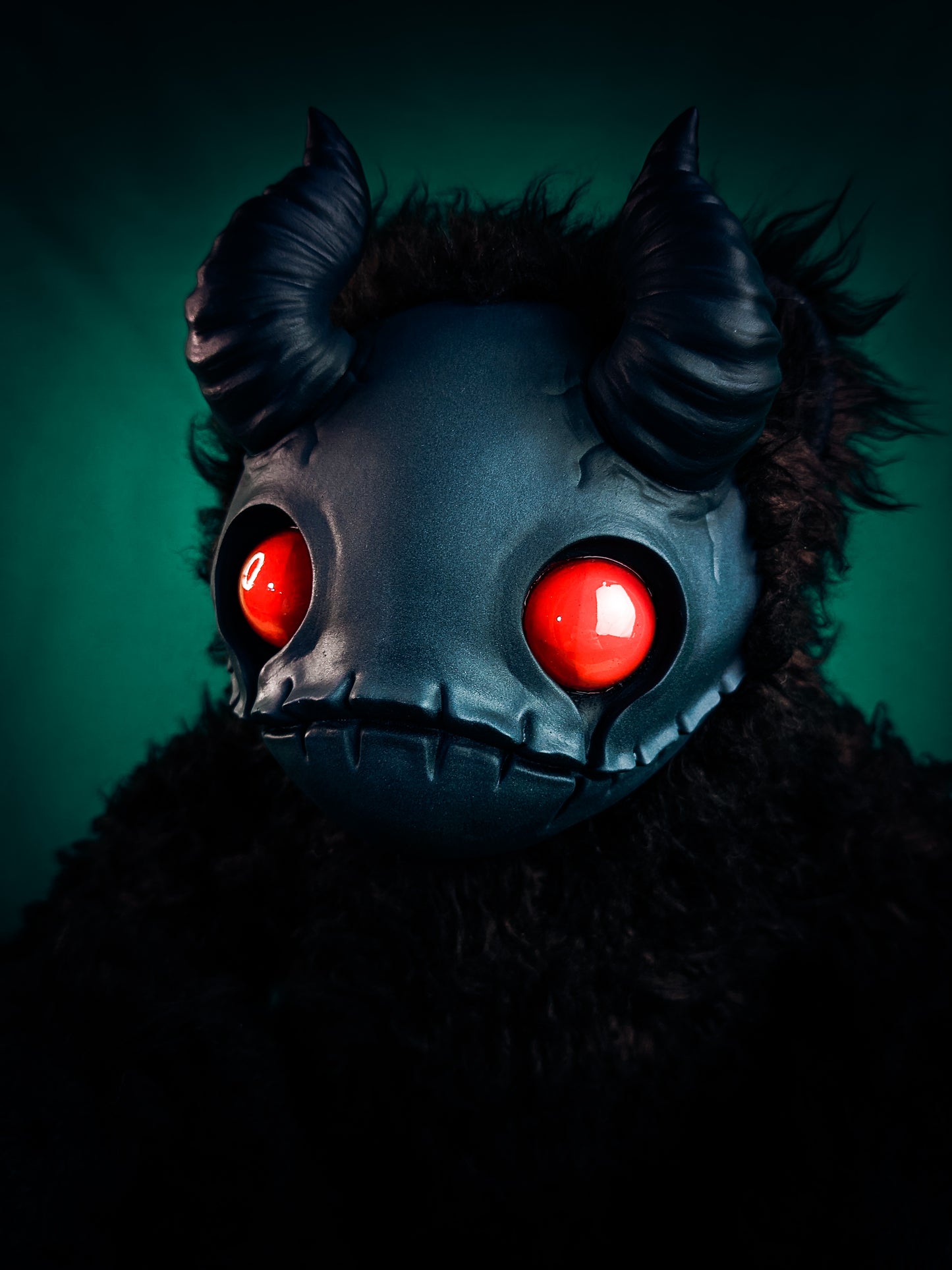 Diabolical Whispers: MORI - CRYPTCRITS Handmade Sinister Black Creepy Cute Demon Art Doll Plush Toy for Alternative Divas