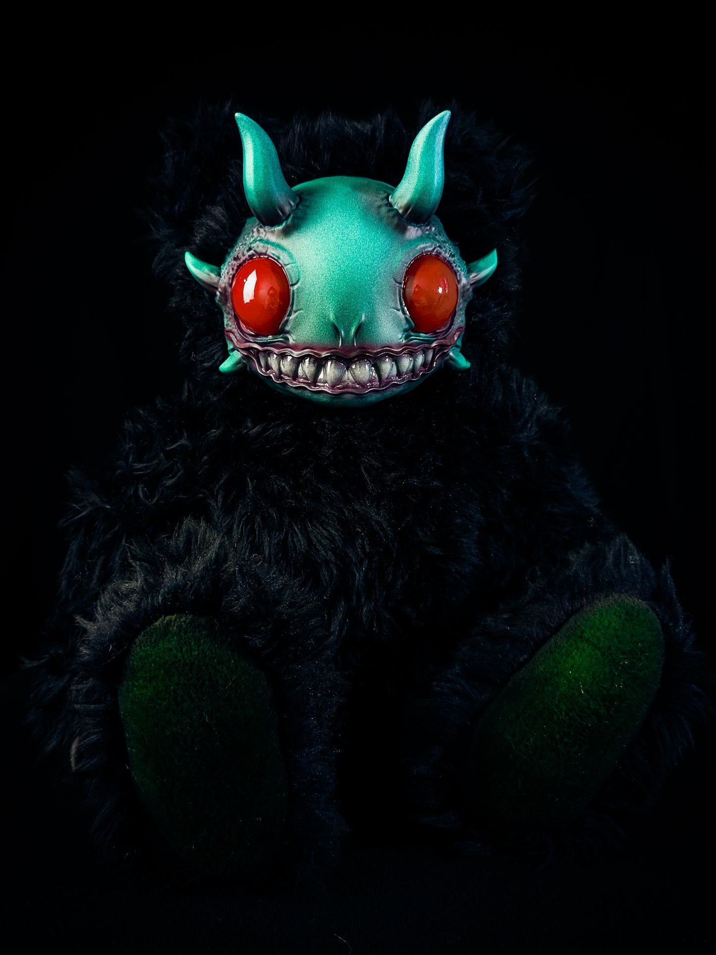 Oceanic Enigma: REEFUL - CRYPTCRITZ Handcrafted Deep Sea Demon Art Doll Plush Toy for Dark Enchantresses of the Abyss